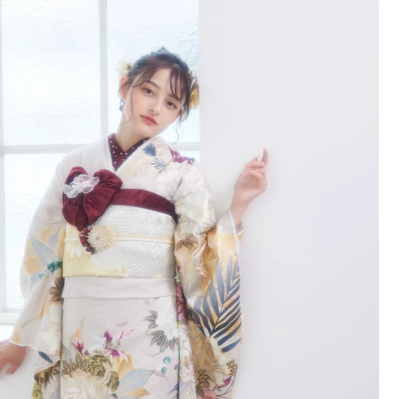 振袖レンタル　奈良　橿原　かわいい　おしゃれ　個性派　かわいい　かっこいい　くすみ　イマドキ　