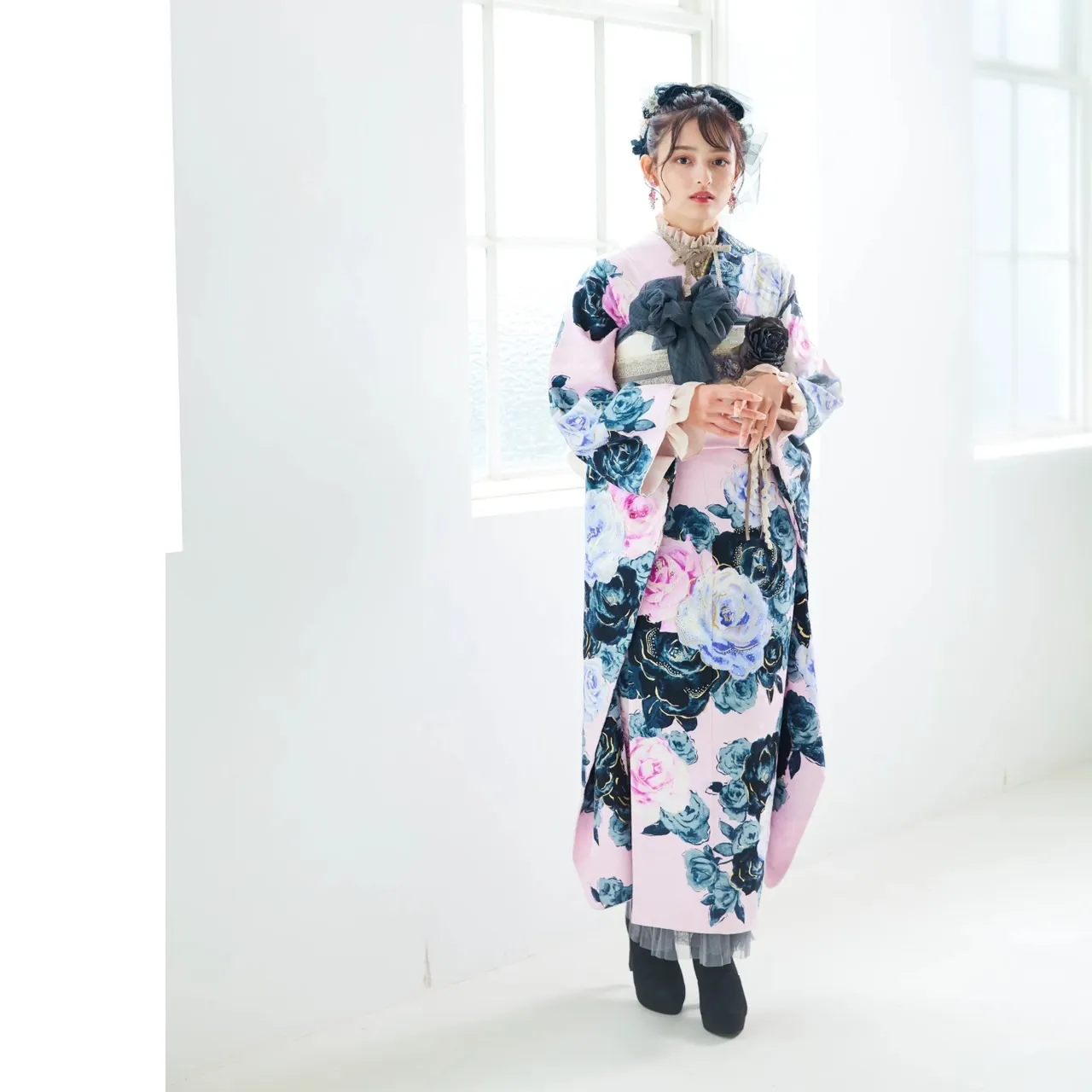 振袖レンタル　奈良　橿原　かわいい　おしゃれ　個性派　かわいい　かっこいい　くすみ　イマドキ　