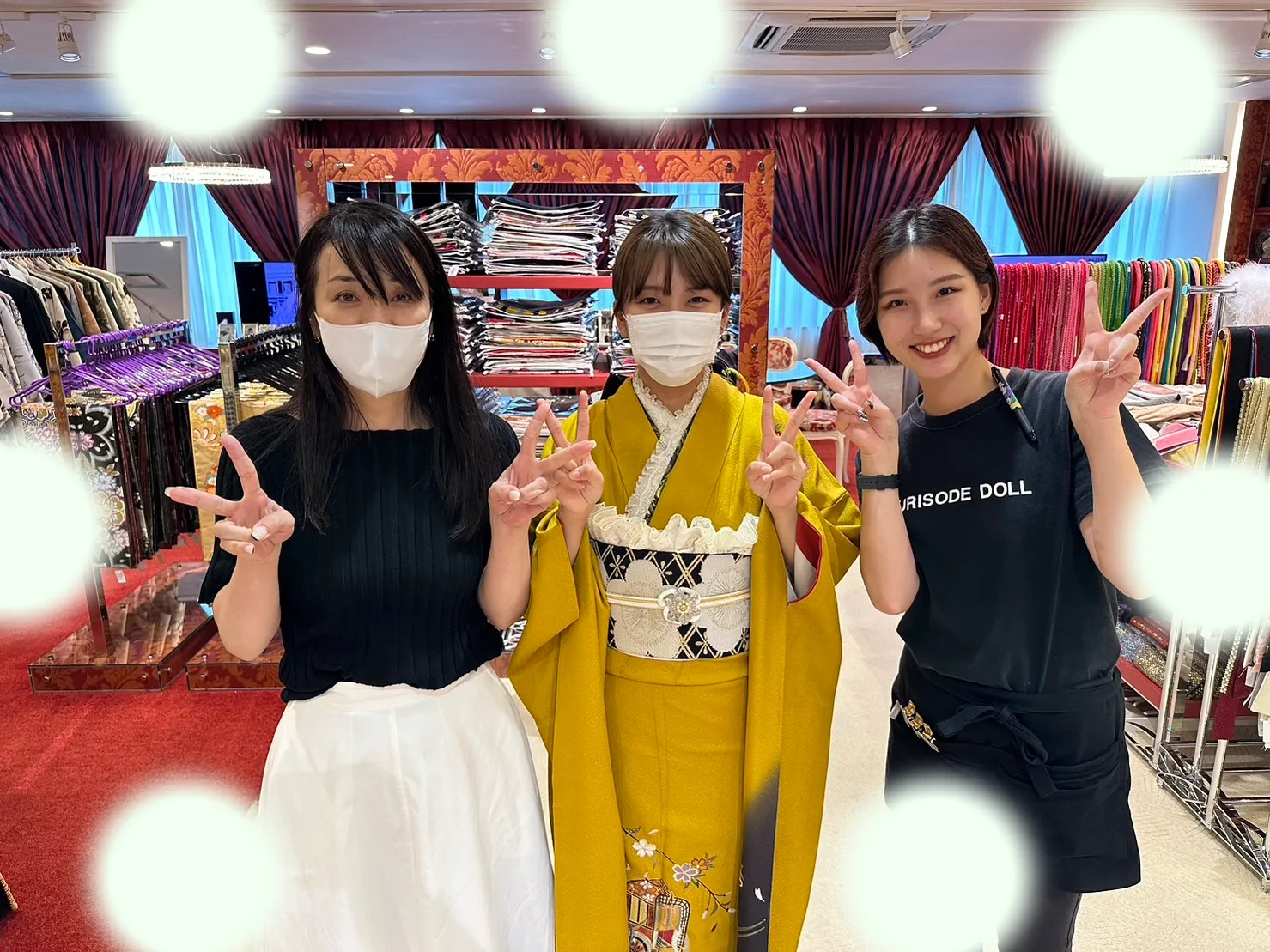 袴レンタル　振袖レンタル　くすみ　キラキラ　かわいい　梅田　大阪　安い　イマドキ　古典　くすみカラー　イマドキ　森七菜