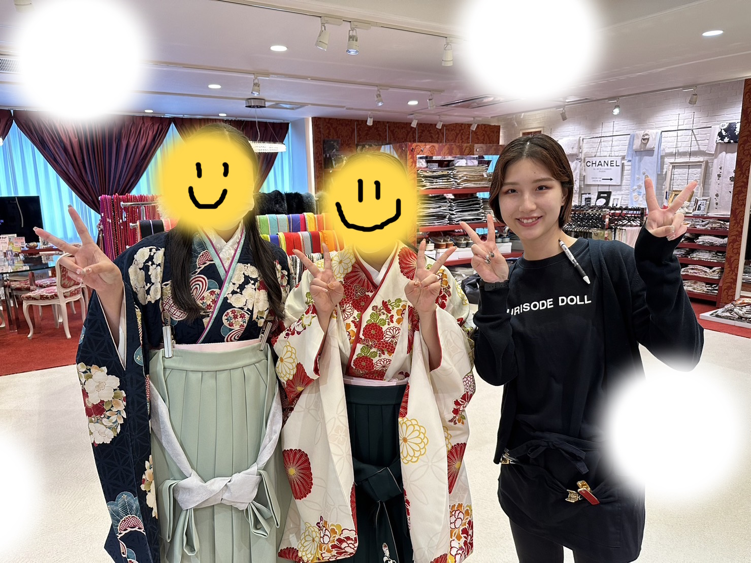 成人式　前撮り　梅田　袴　くすみカラー　かわいい　イマドキ　淡色　古典　タカゼン　撮影