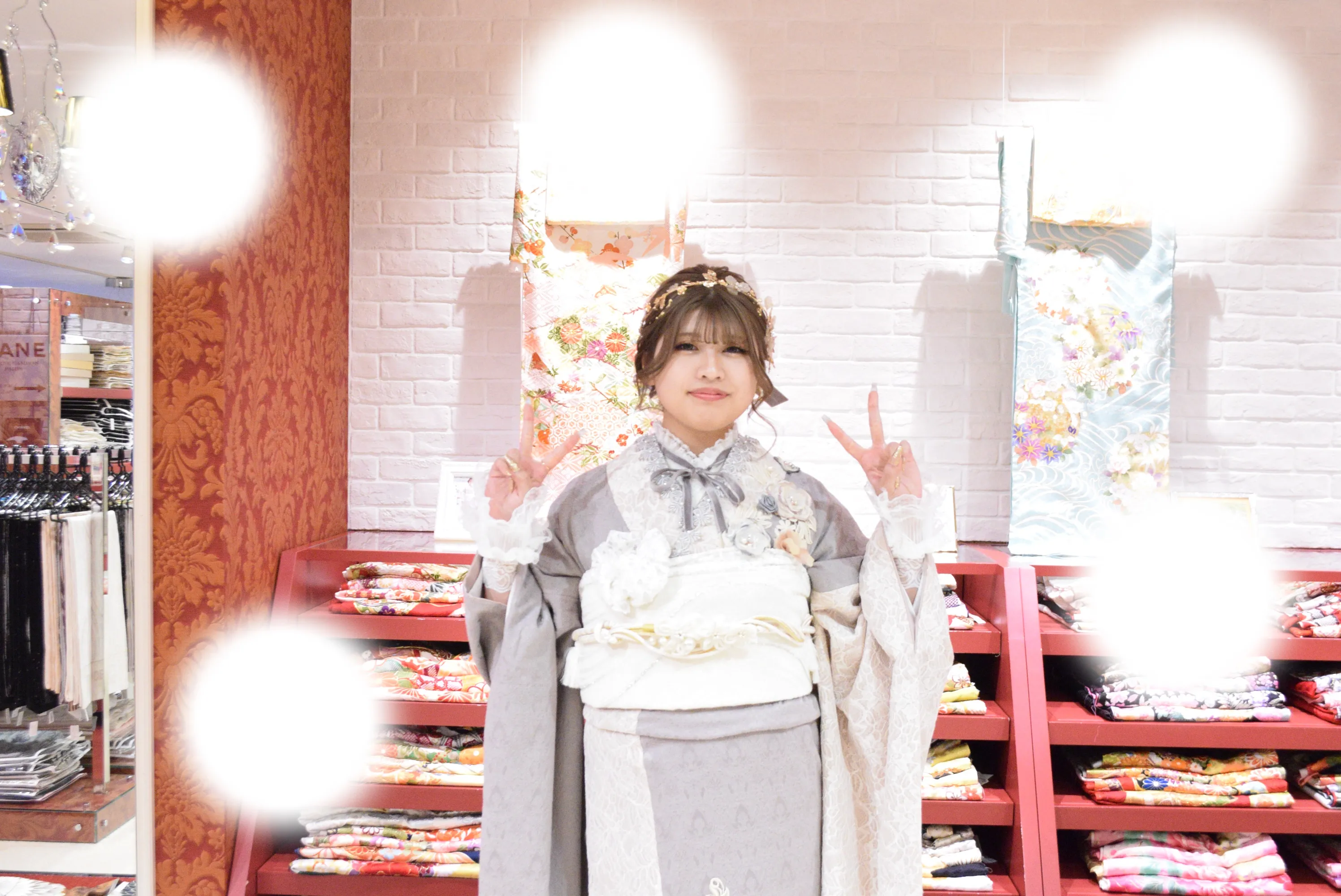 袴レンタル　振袖レンタル　くすみ　キラキラ　かわいい　梅田　大阪　安い　イマドキ　古典　くすみカラー　前撮り　ヴィンテージ　渋い