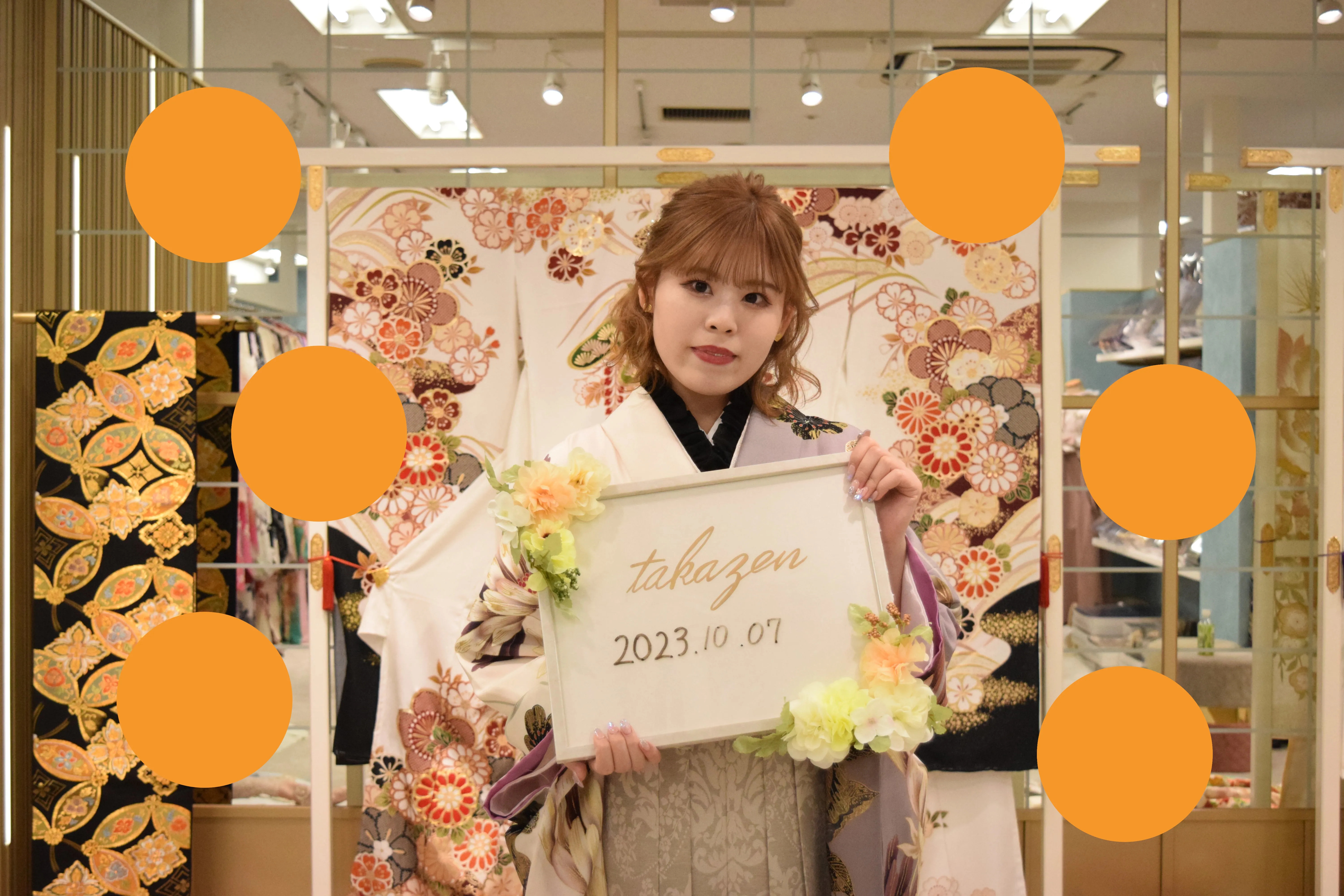 袴　レンタル　くすみ　ベージュ　いまどき