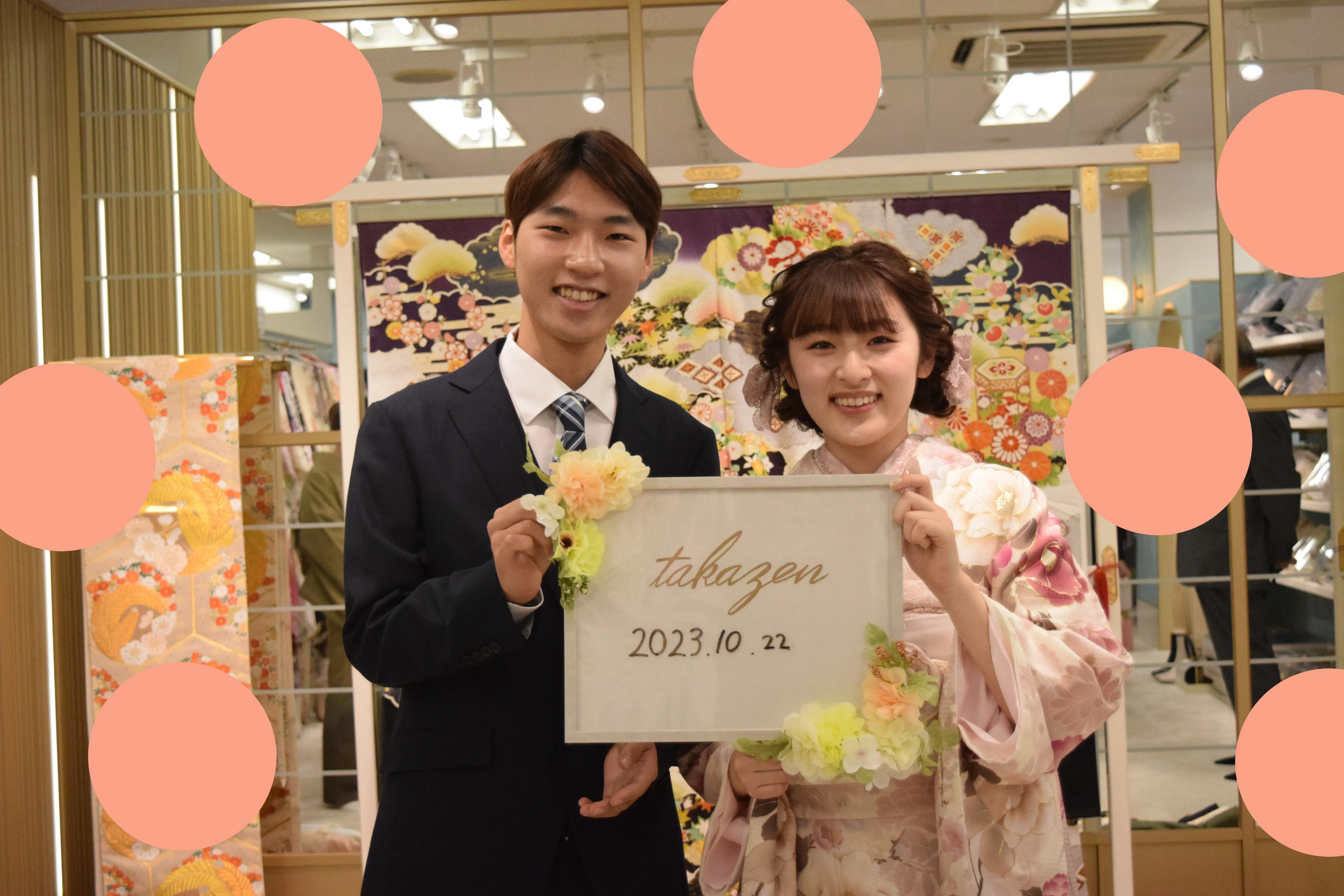 大阪　心斎橋　ガーリー　くすみ　振袖レンタル