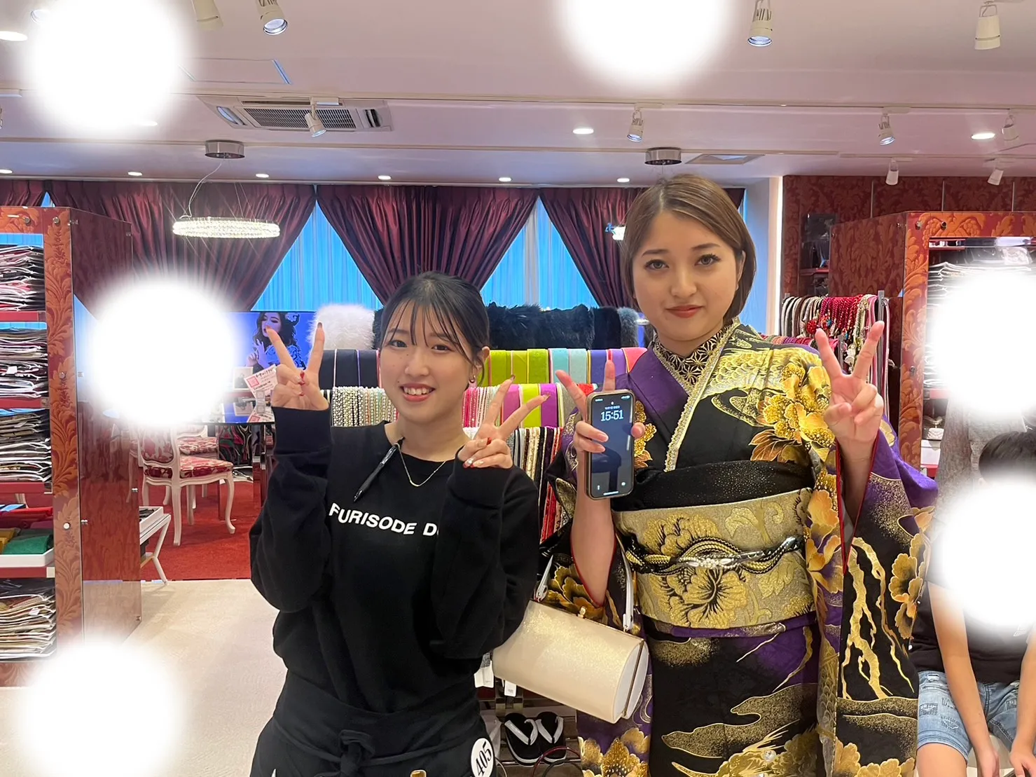 成人式　前撮り　梅田　袴　くすみカラー　かわいい　イマドキ　淡色　古典　タカゼン　撮影
