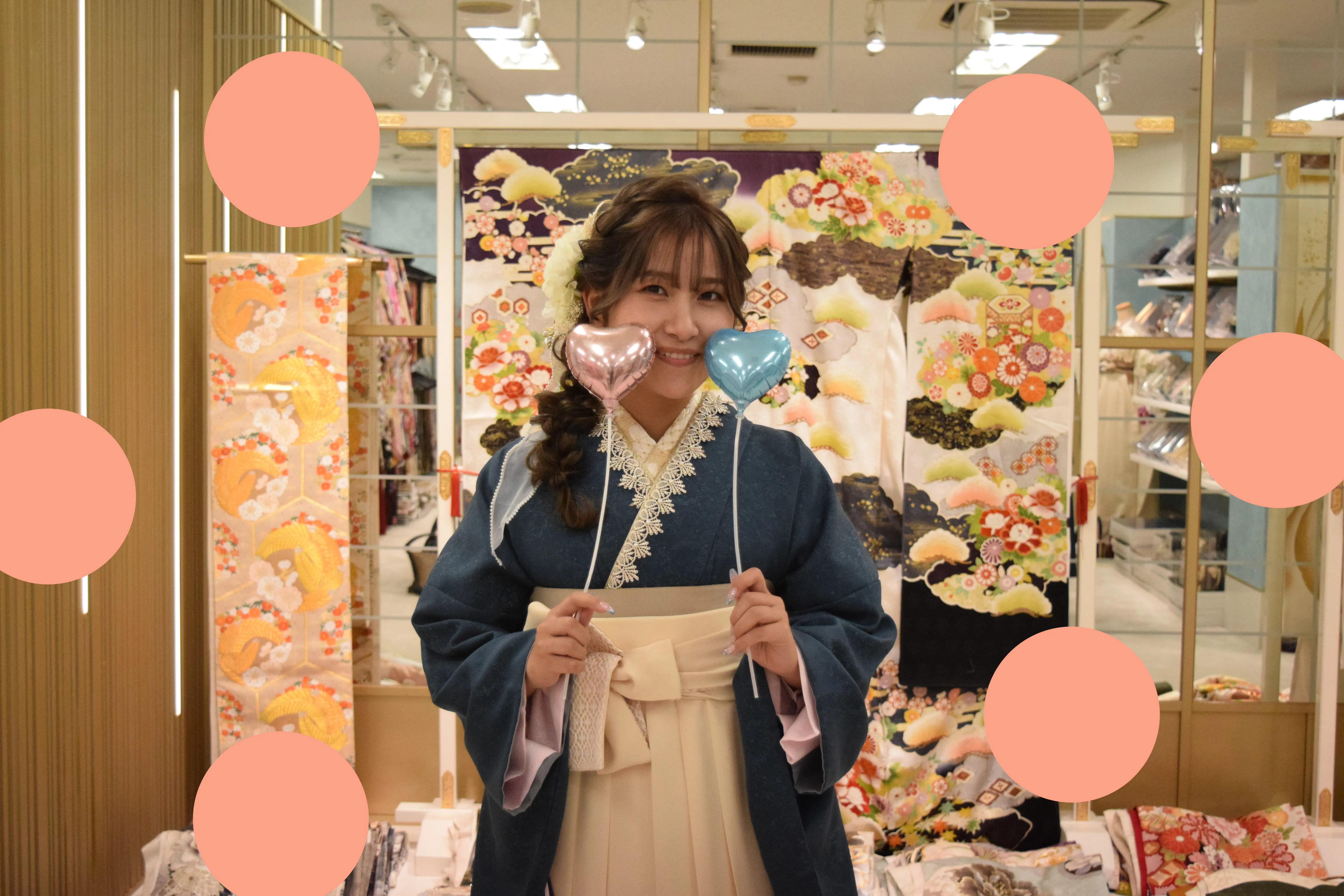 無地　ヴインテージ　古典　袴レンタル
