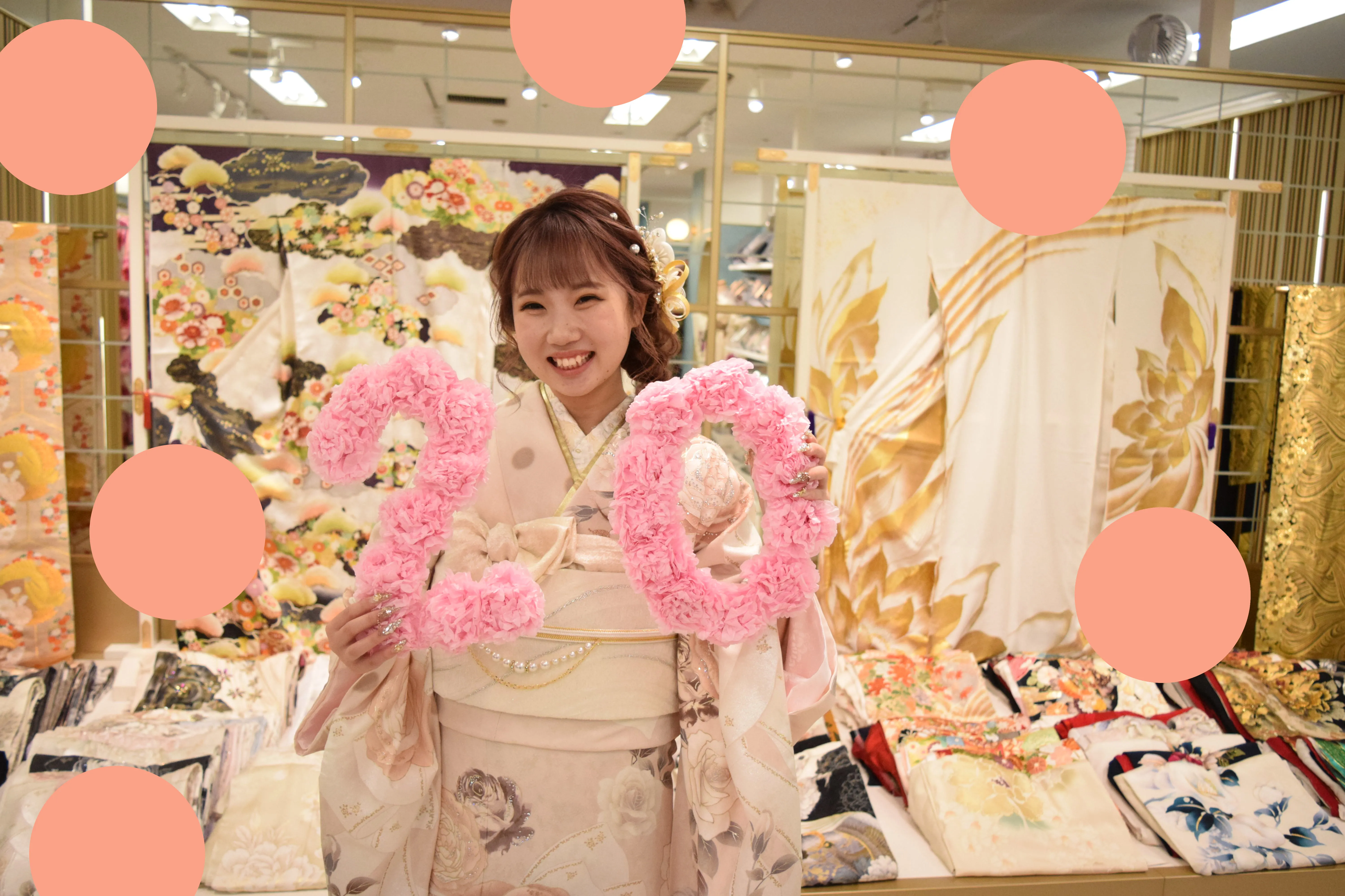 前撮り　振袖　撮影会　ヘップバーン