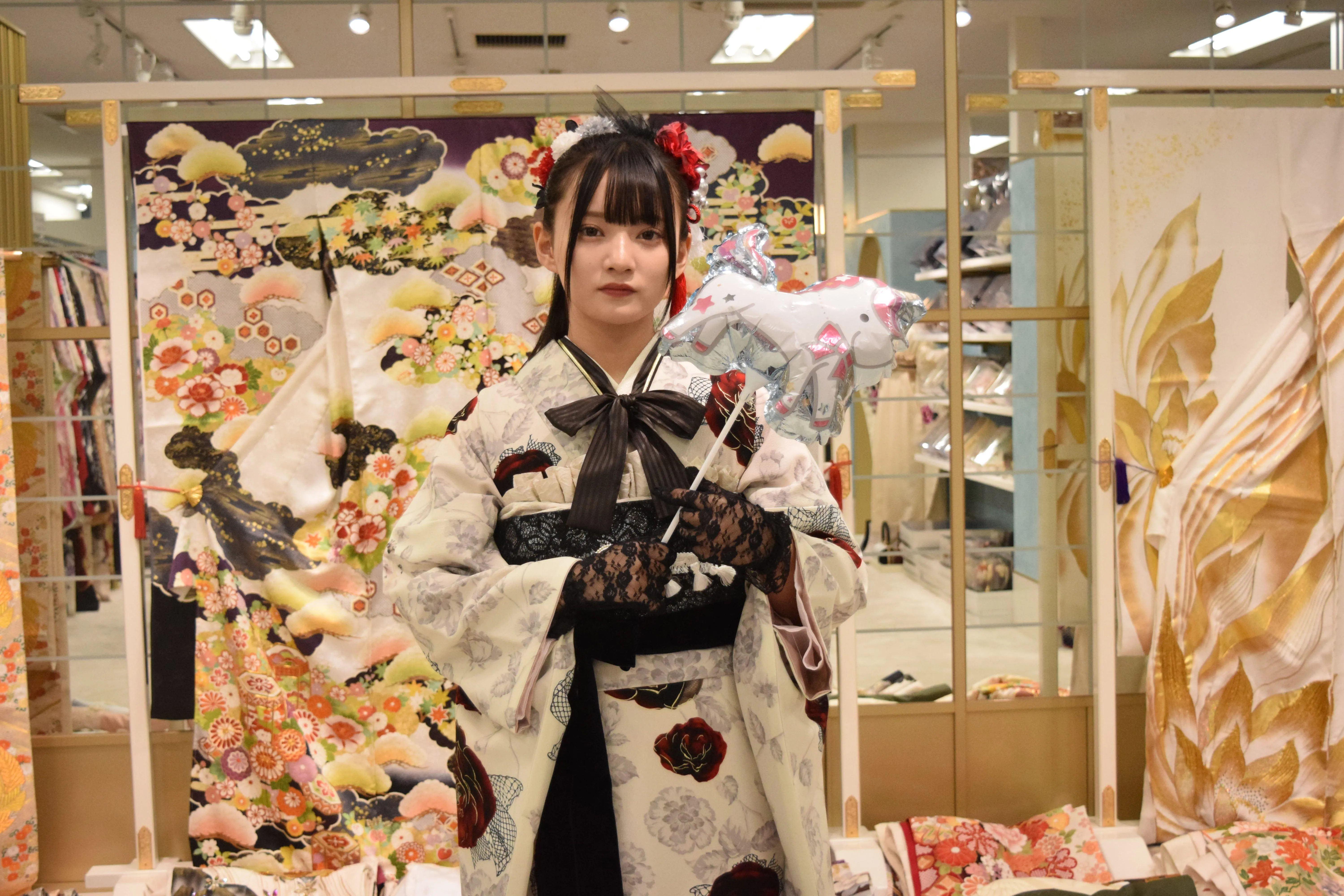 前撮り　振袖　撮影会　玉城ティナ　イマドキ　くすみカラー