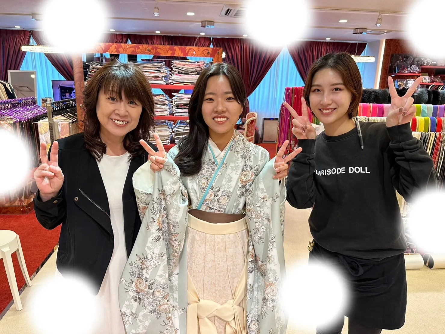 振袖レンタル　袴レンタル　成人式　前撮り　梅田　袴　くすみカラー　かわいい　イマドキ　淡色　古典　タカゼン　大阪　安い