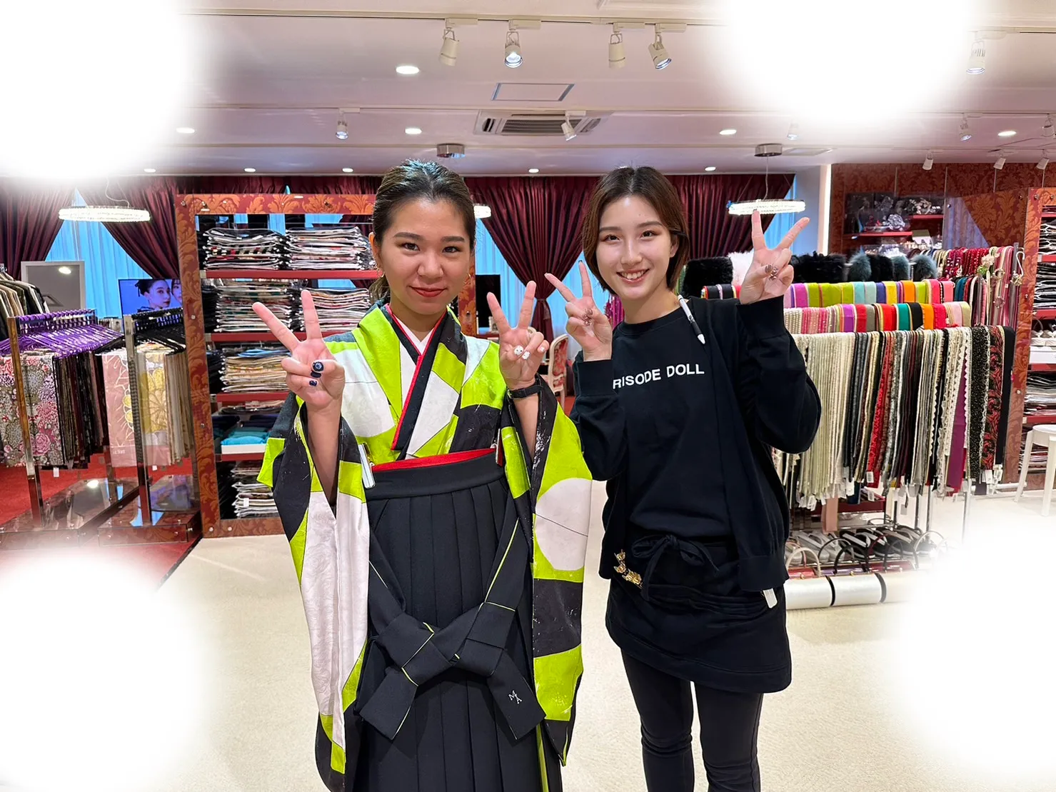 袴レンタル　振袖レンタル　くすみ　キラキラ　かわいい　梅田　大阪　安い　イマドキ　古典　くすみカラー　前撮り　ヴィンテージ　渋い