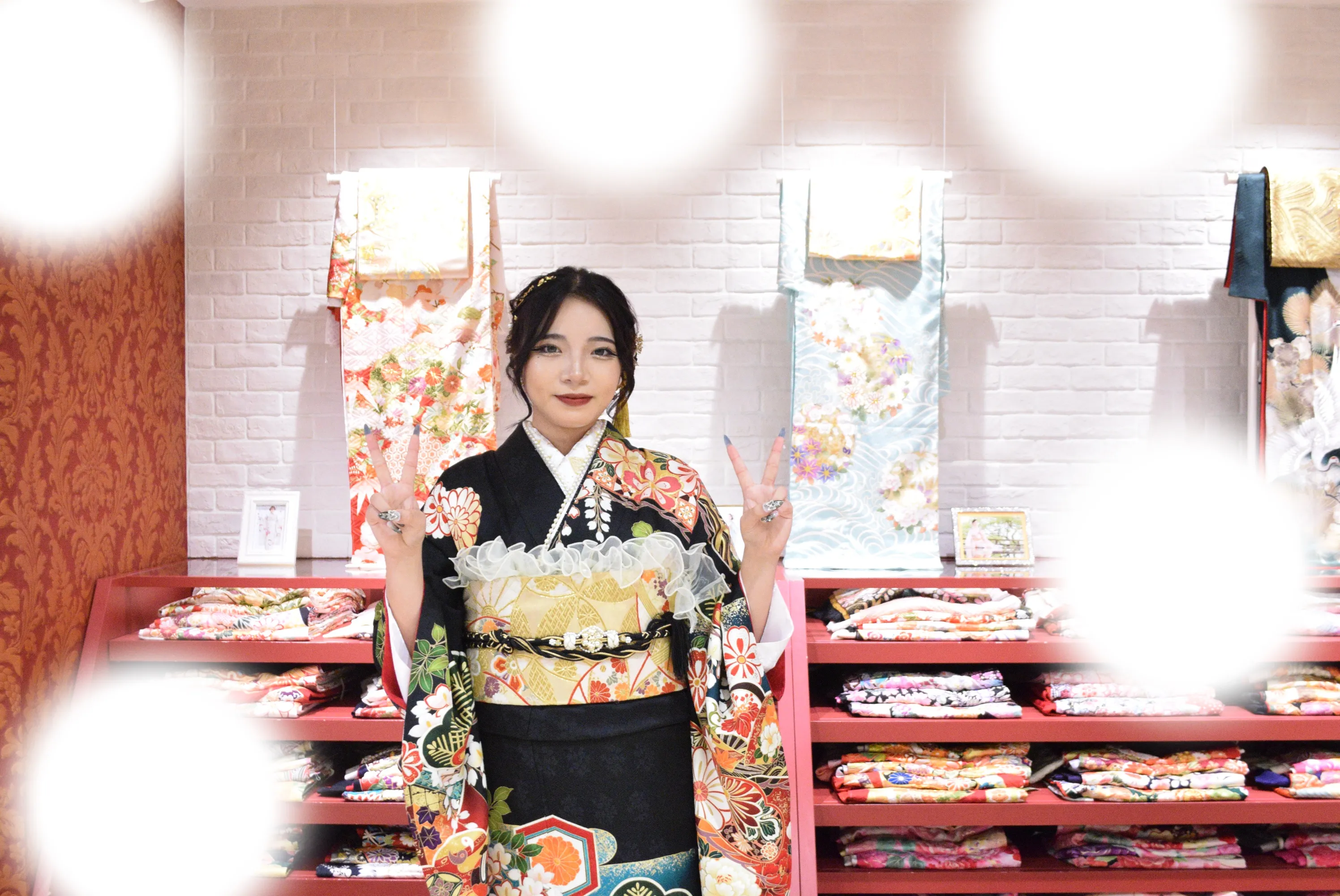 成人式　前撮り　梅田　袴　くすみカラー　かわいい　イマドキ　淡色　古典　タカゼン　撮影