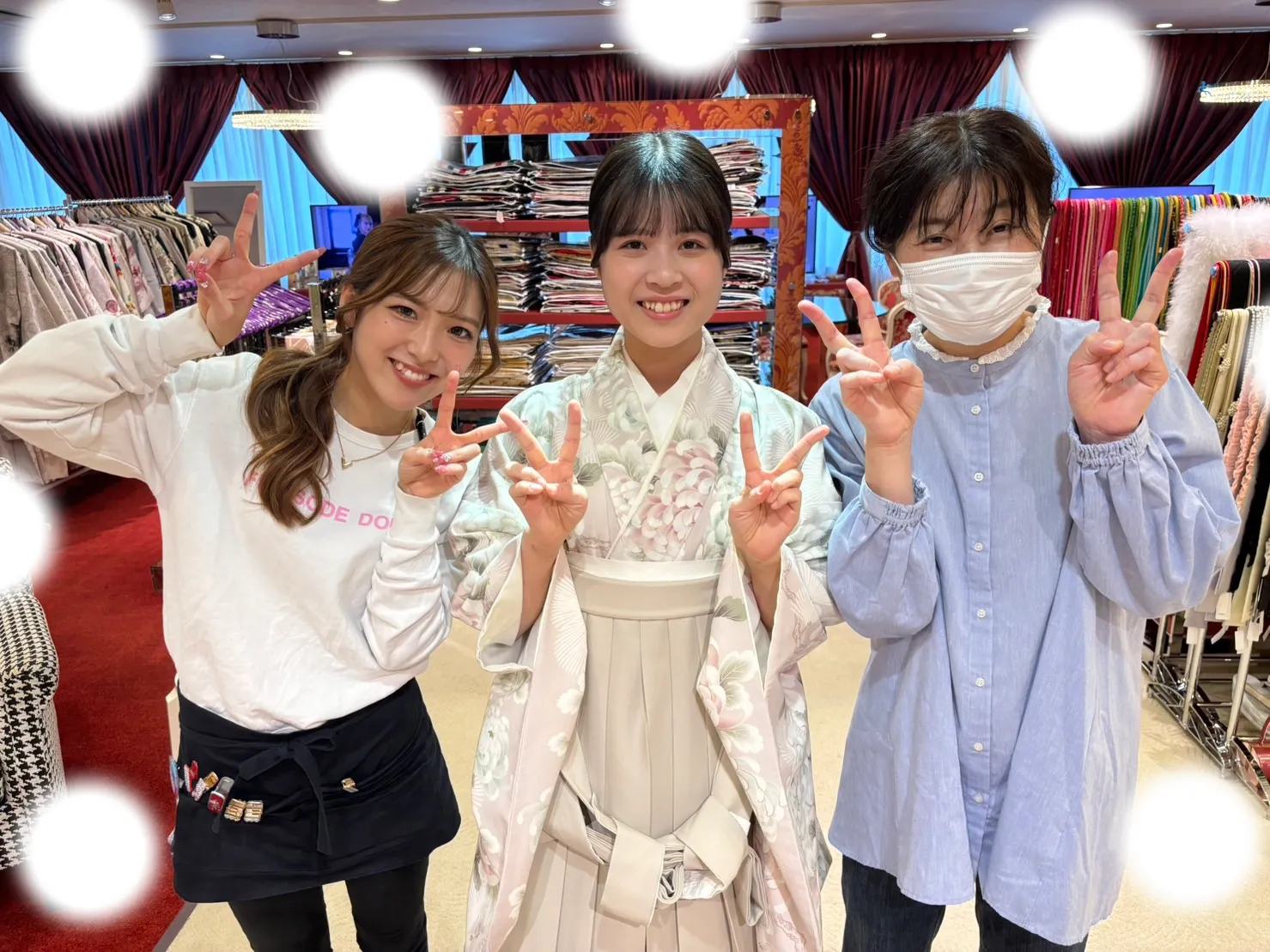【TAKAZEN梅田本店】♡30日　大阪梅田でくすみカラーのイマドキかわいい袴の姫ちゃん♡