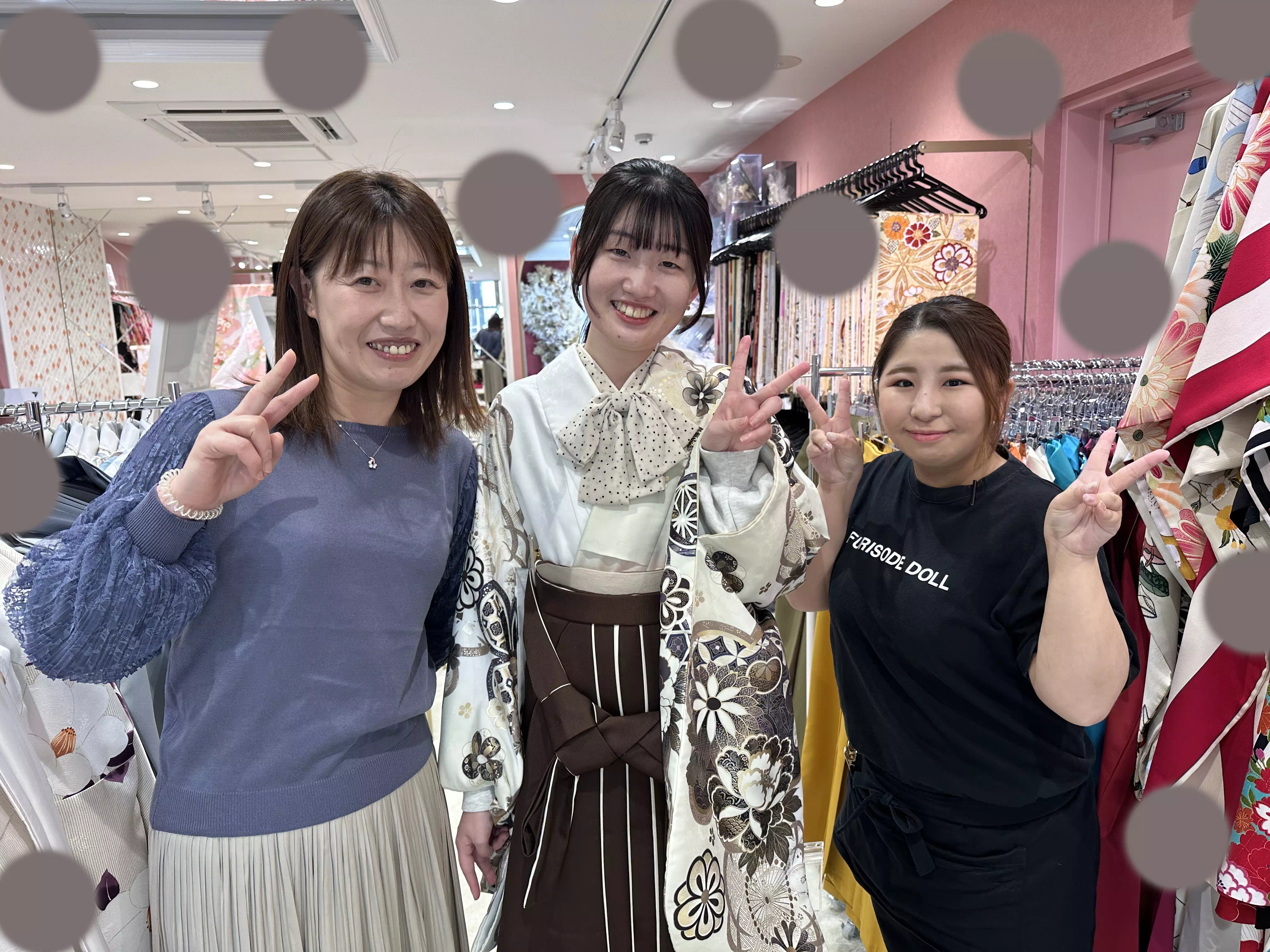 【TAKAZEN姫路店】♡22日　イマドキアレンジ！首元のリボンがアクセントに☆大人気古典の袴の可愛い姫ちゃんご紹介♡