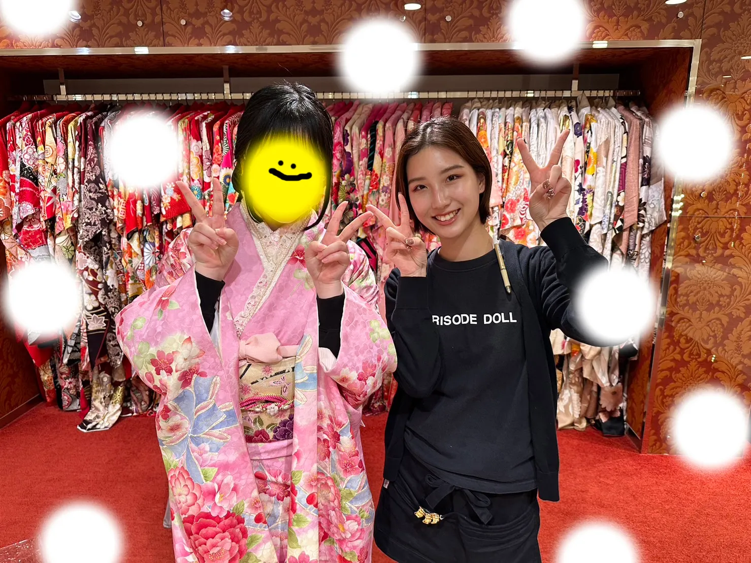 成人式　ピンク　梅田