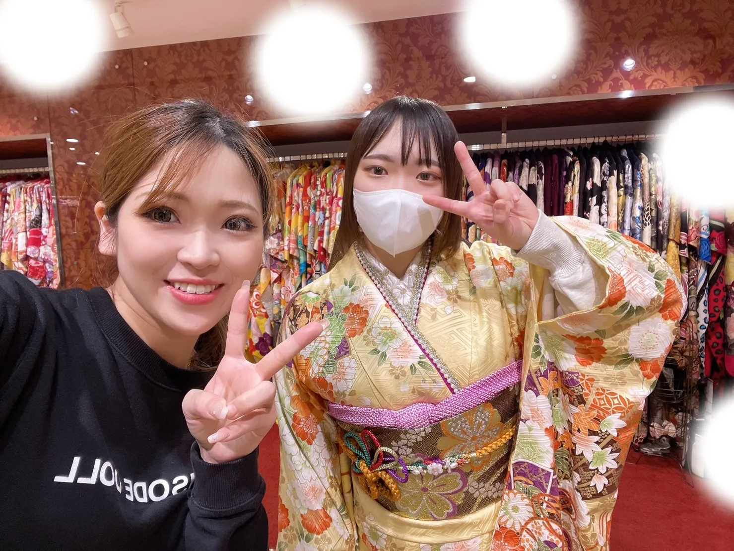【TAKAZEN大阪梅田本店】♡11日　黄色のキラキラ華やかなお振袖姫ちゃん♡