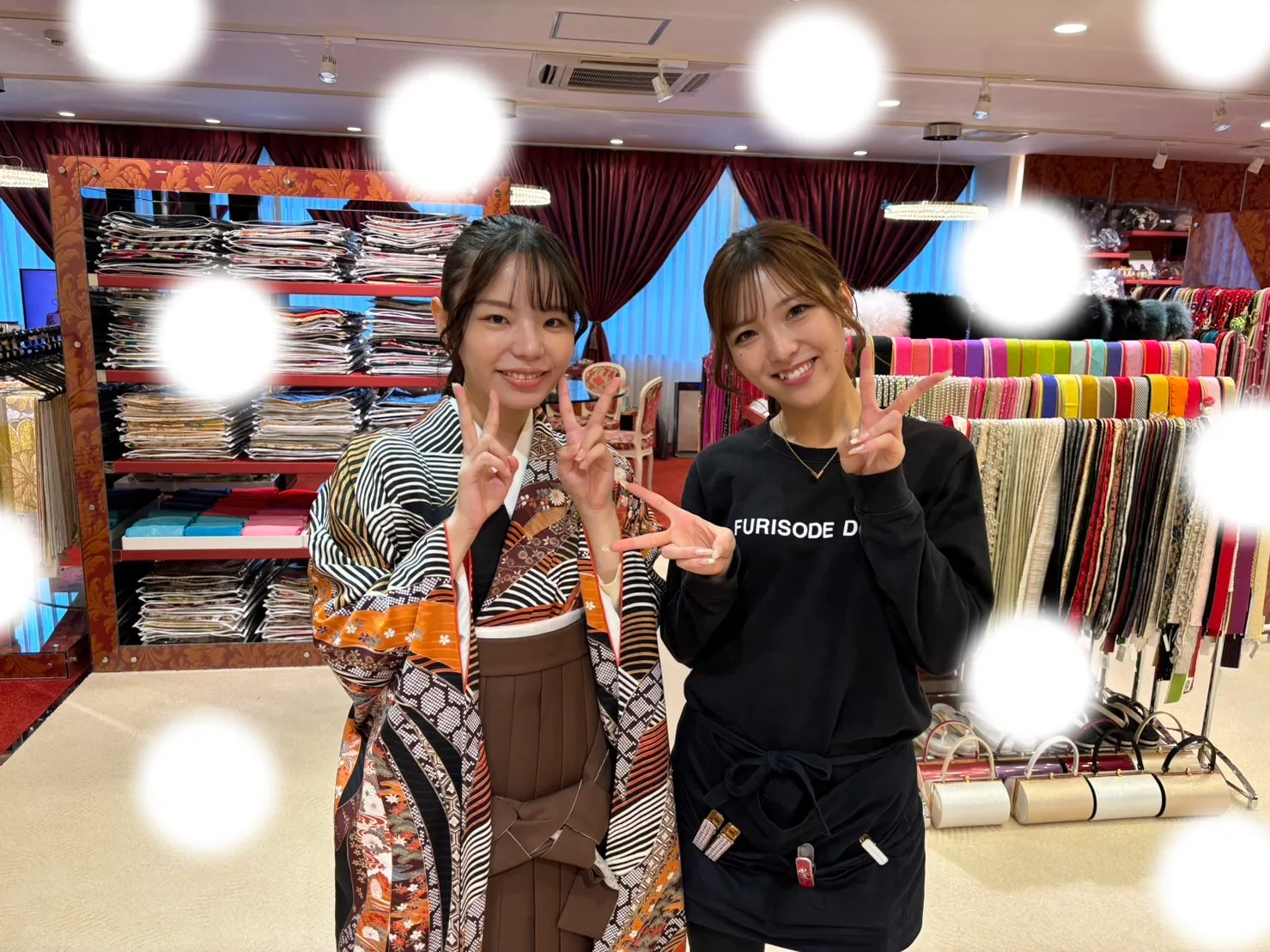 【TAKAZEN大阪梅田本店】♡19日　豪華なママ振に茶色の袴でイマドキ大人っぽい袴姫ちゃん♡