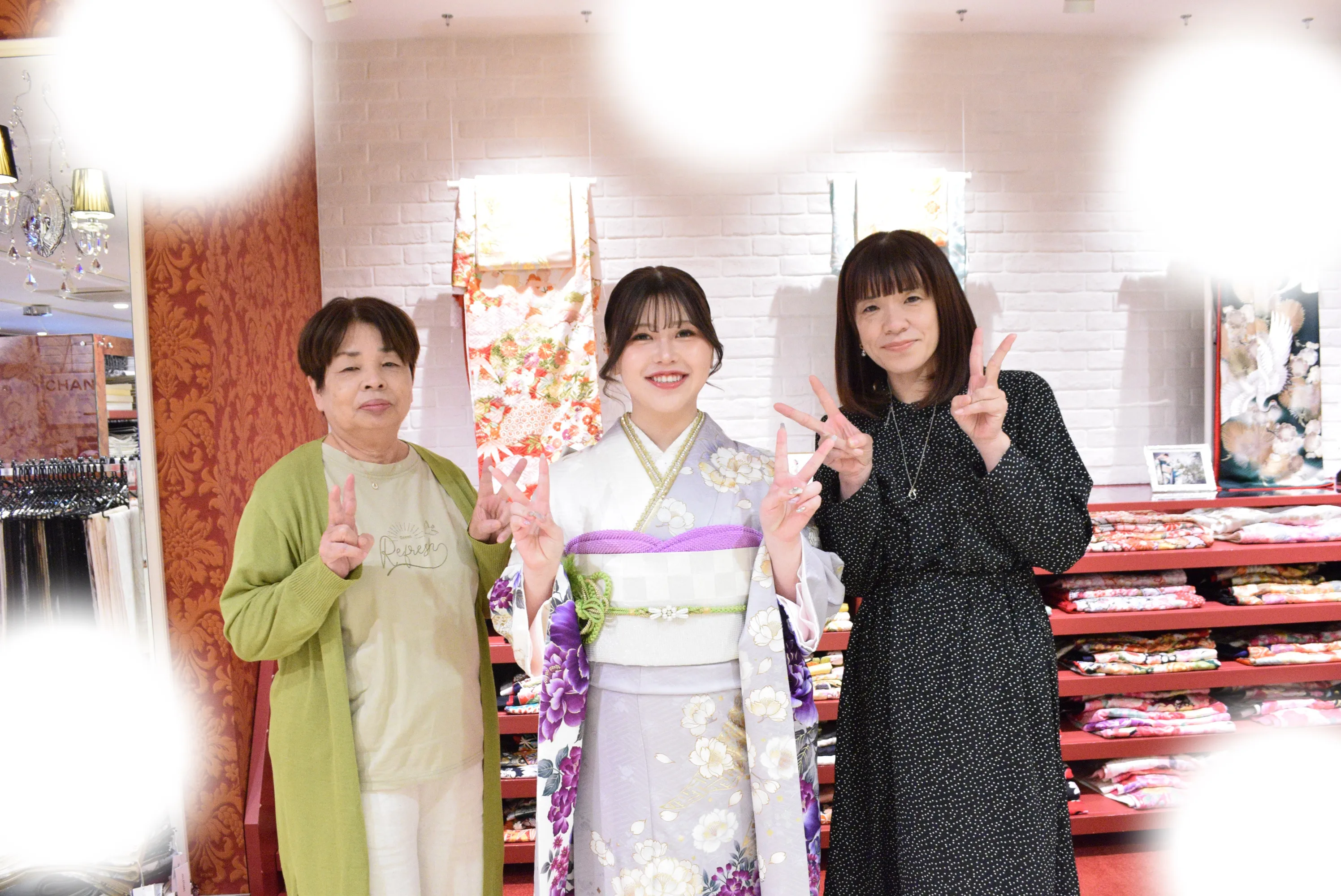 成人式　前撮り　梅田　袴　くすみカラー　かわいい　イマドキ　淡色　古典　タカゼン　撮影