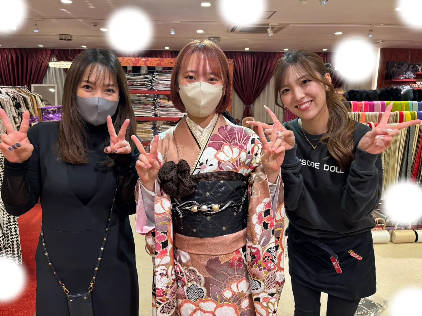 【TAKAZEN大阪梅田本店】♡13日　大阪梅田でくすみカラーのイマドキでおしゃかわなお振袖姫ちゃん♡