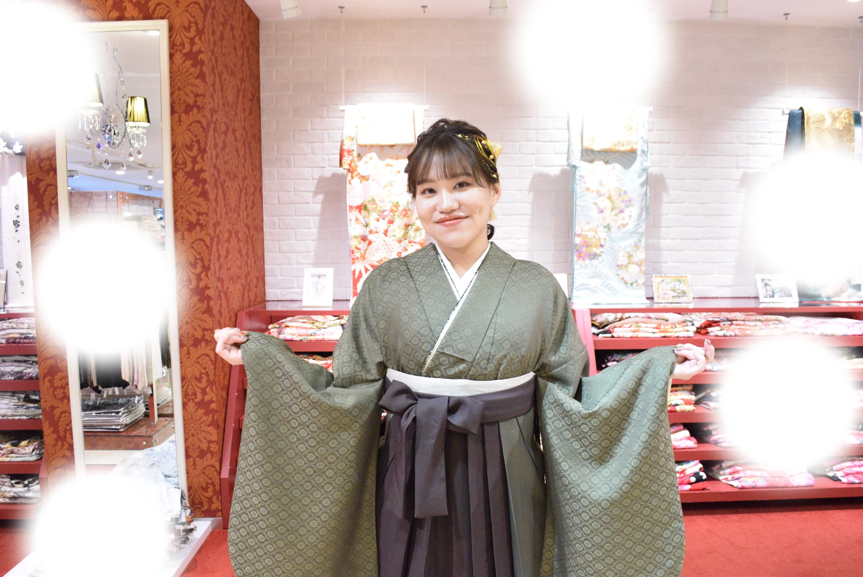 袴レンタル　振袖レンタル　くすみ　キラキラ　かわいい　梅田　大阪　安い　イマドキ　古典　くすみカラー　前撮り　ヴィンテージ　渋い