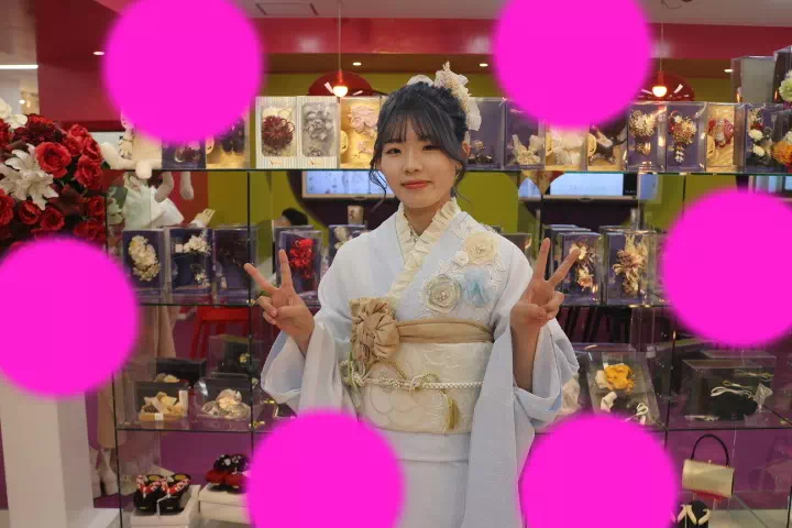 TAKAZEN神戸店　前撮り撮影会　イマドキ　カワイイ　コディネート　振袖　レンタル　袴　
