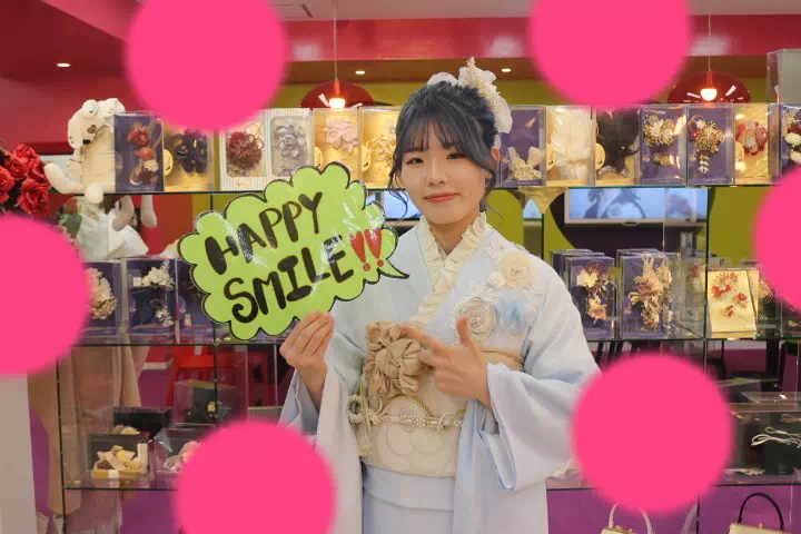TAKAZEN神戸店ミニョン　前撮り撮影会　イマドキ　カワイイ　コディネート　振袖　レンタル　袴　