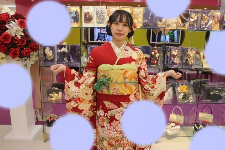 TAKAZEN神戸店　前撮り撮影会　イマドキ　カワイイ　コディネート　振袖　レンタル　袴　