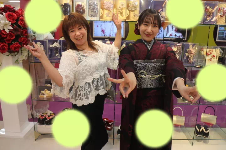 TAKAZEN神戸店　ヴィンテージスタイル　前撮り撮影会　イマドキ　カワイイ　コディネート　振袖　レンタル　袴　