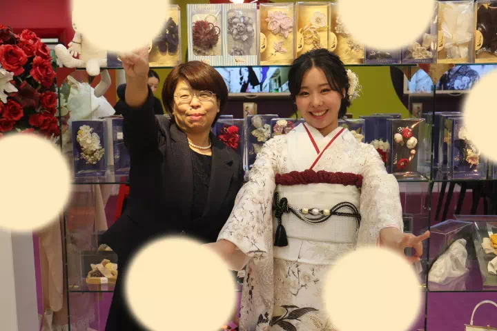 TAKAZEN神戸店　前撮り撮影会　イマドキ　カワイイ　コディネート　振袖　レンタル　袴　