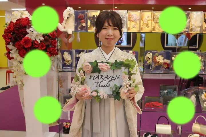 TAKAZEN神戸店　前撮り撮影会　イマドキ　カワイイ　コディネート　振袖　レンタル　袴　