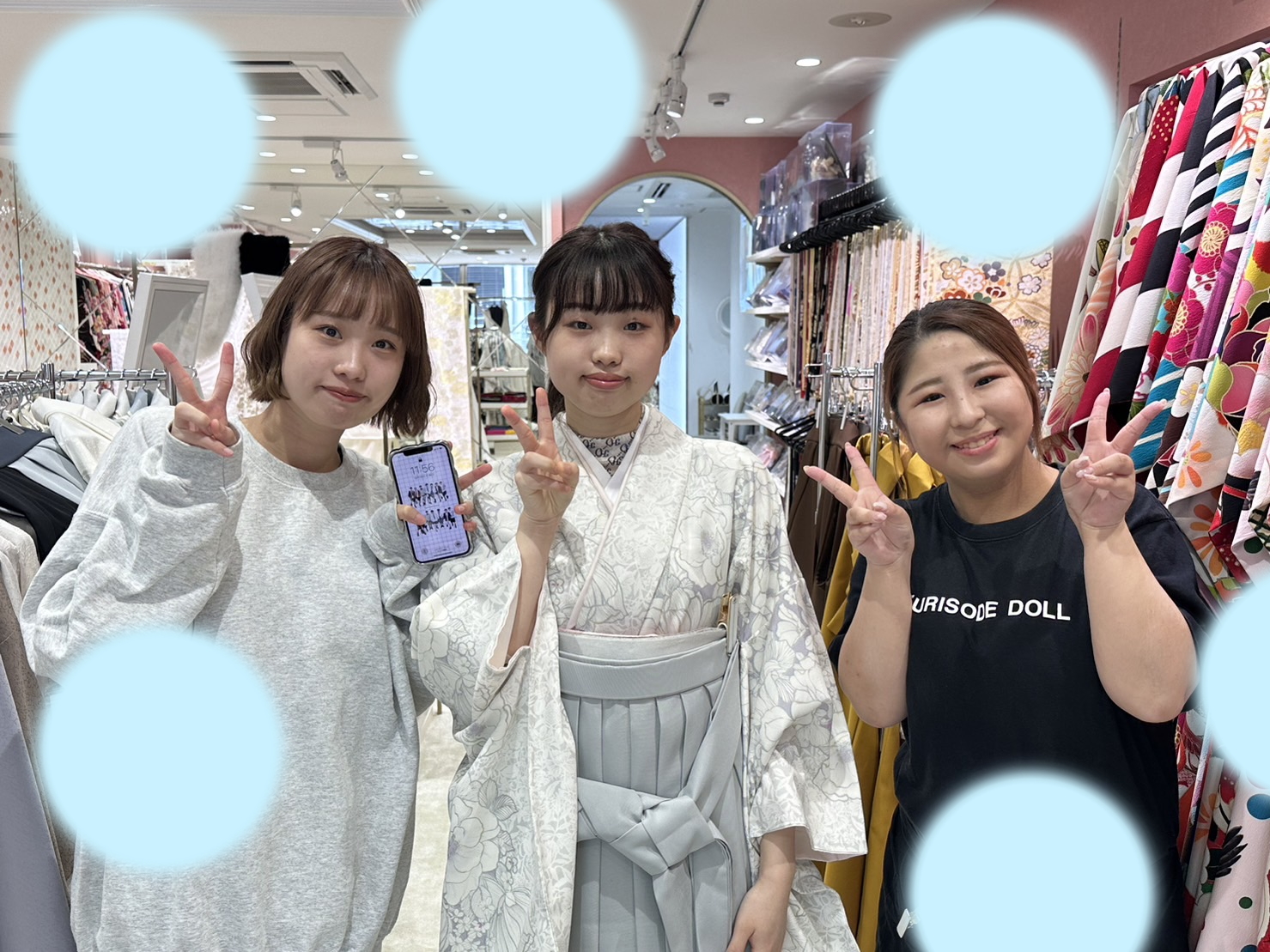 【TAKAZEN姫路店】♡8日　さわやかなくすみカラーが可愛い♡玉城ティナちゃん着用袴をレンタルの加古川市姫ちゃん♡
