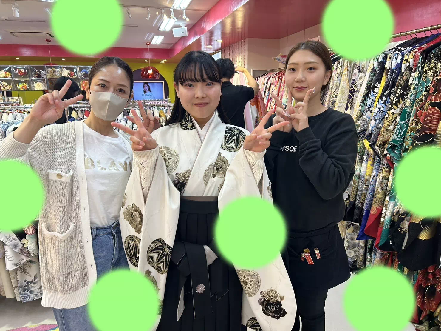 TAKAZEN神戸店　前撮り撮影会　イマドキ　カワイイ　コディネート　振袖　レンタル　袴　