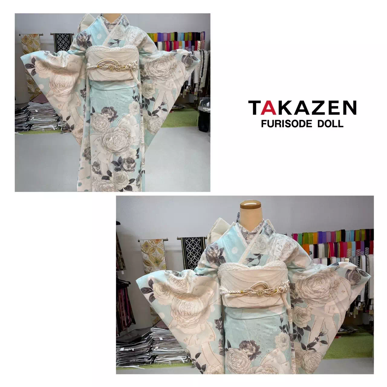 TAKAZEN神戸店　前撮り撮影会　イマドキ　カワイイ　コディネート　振袖　レンタル　袴　