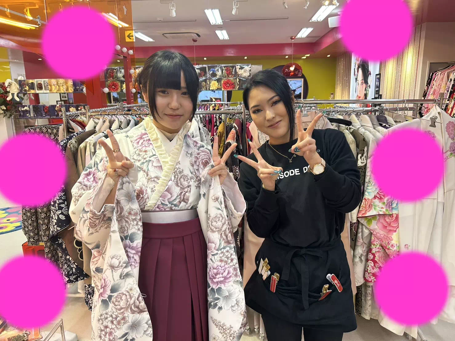 TAKAZEN神戸店　前撮り撮影会　卒業式　袴　古典　イマドキ　カワイイ　コディネート