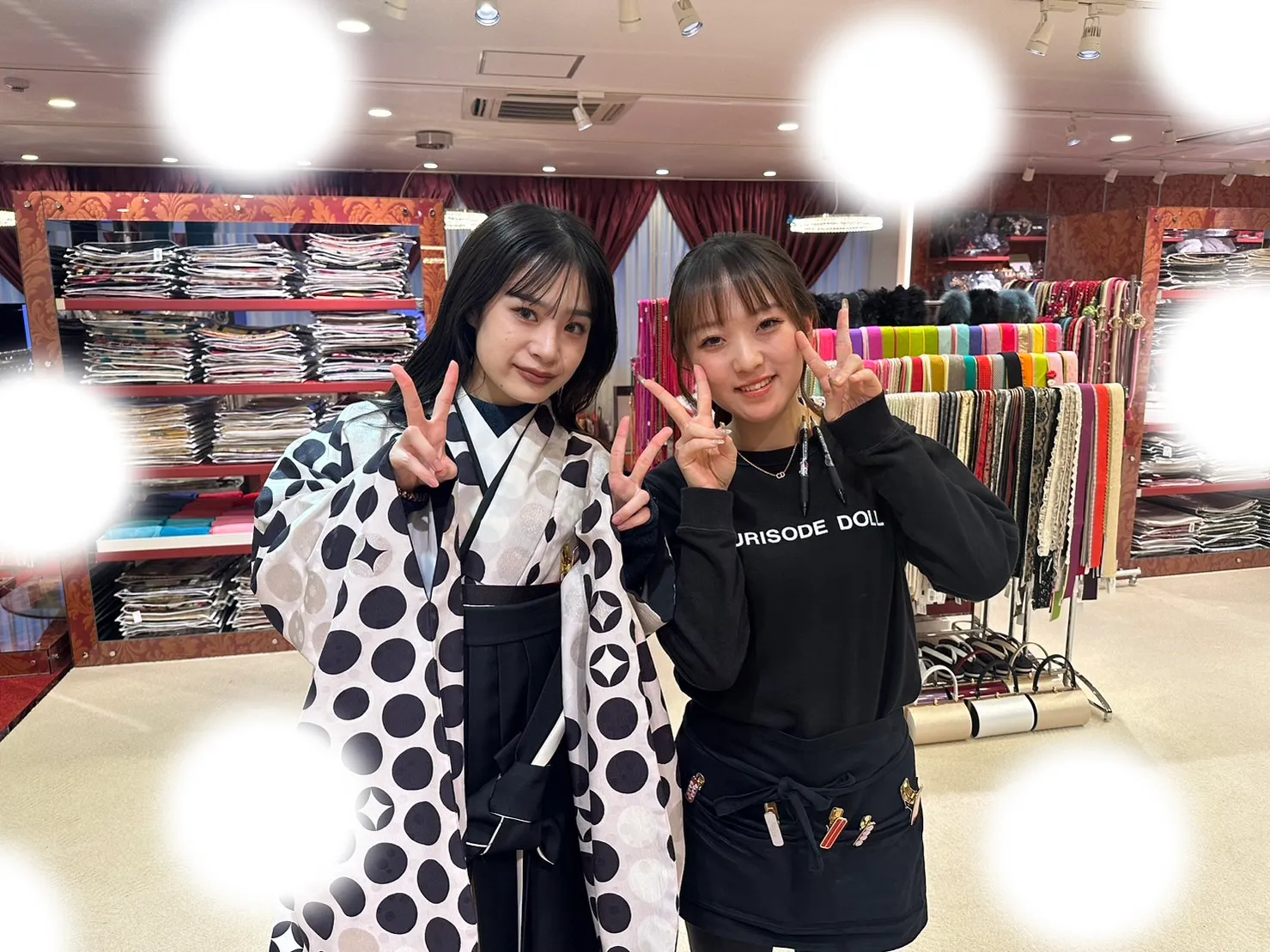 【TAKAZEN大阪梅田本店】♡16日　モノトーンのモダンでおしゃれなイマドキ袴の姫ちゃん♡