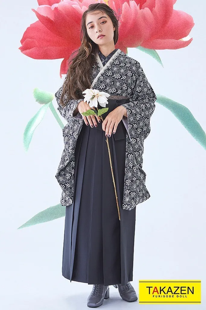 袴レンタル 大阪 梅田 前撮り 安い かわいい レース イマドキ 新作 くすみカラー