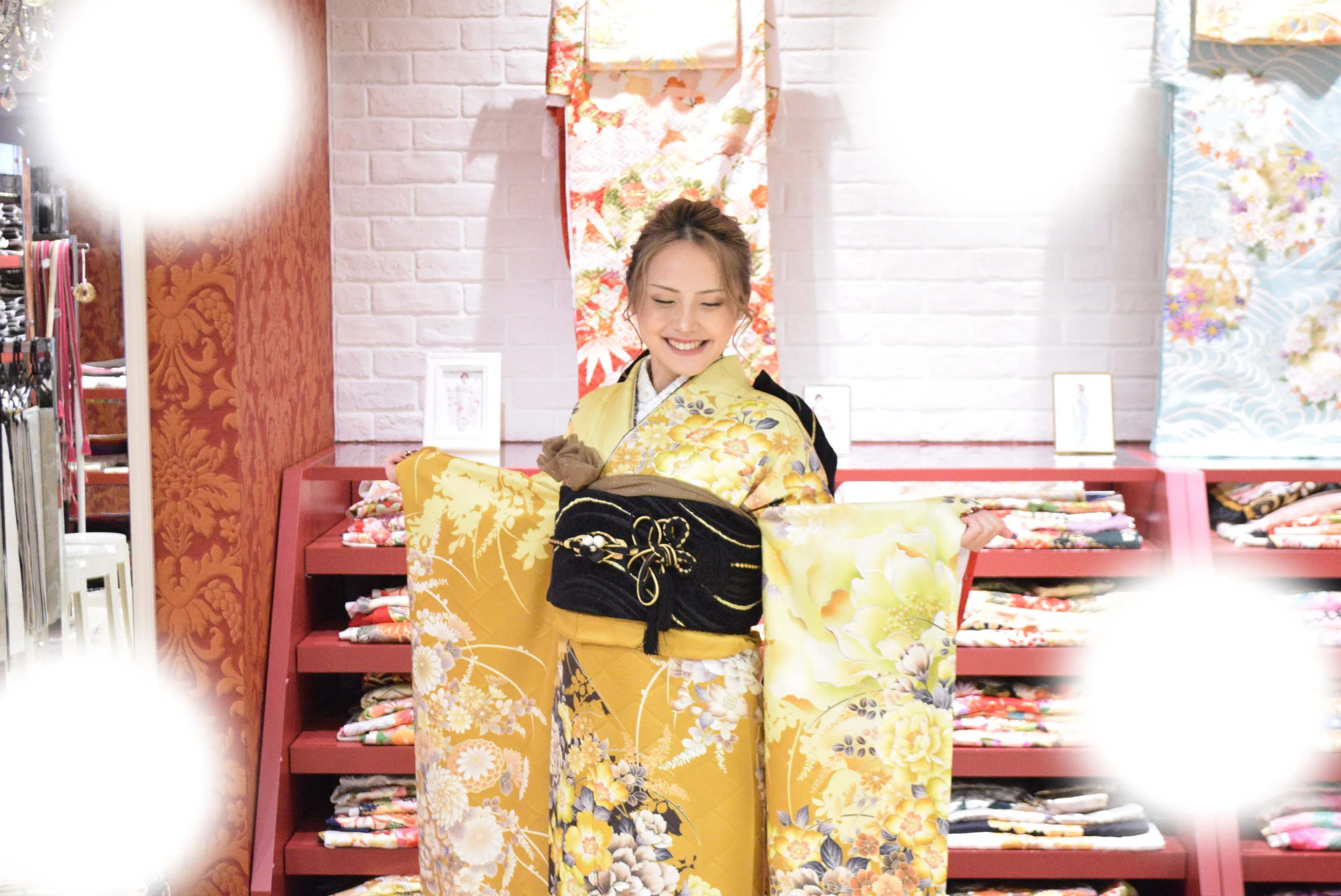 成人式　前撮り　梅田　袴　くすみカラー　かわいい　イマドキ　淡色　古典　タカゼン　撮影