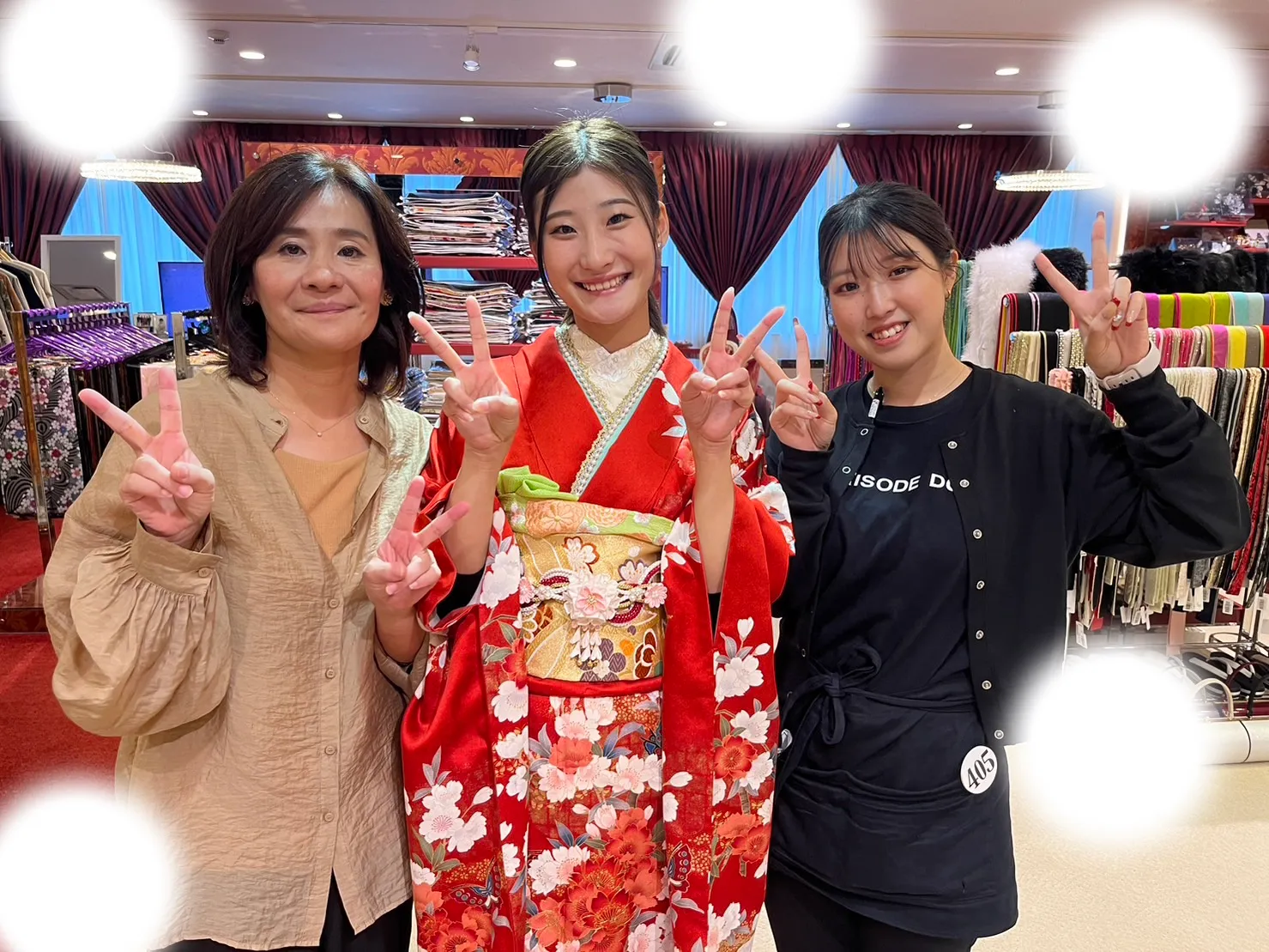 【TAKAZEN大阪梅田本店】♡5日　大阪梅田で綺麗なお持ち込みのお振袖の華やかなコーディネート姫ちゃん♡
