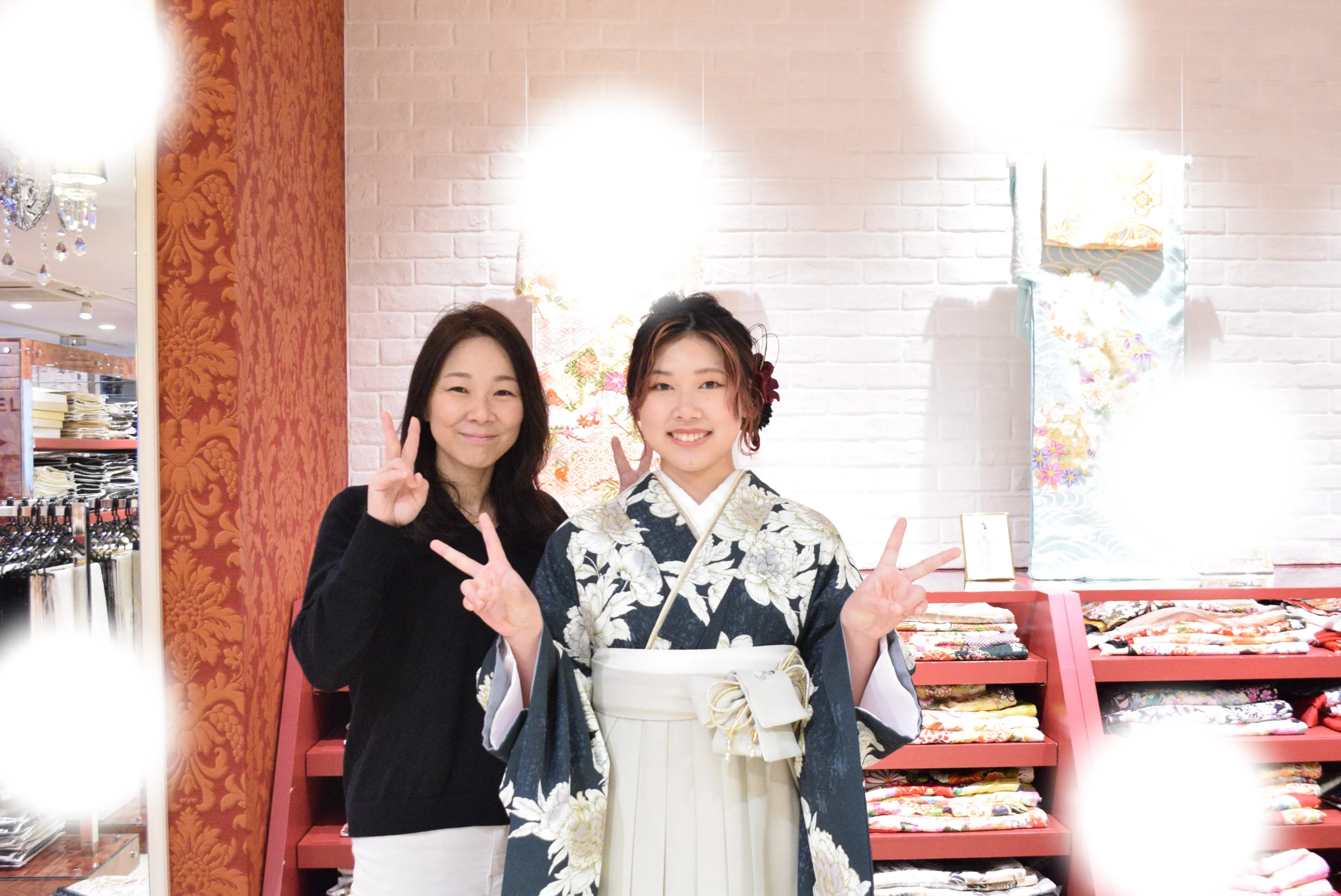 成人式　前撮り　梅田　袴　くすみカラー　かわいい　イマドキ　淡色　古典　タカゼン　撮影