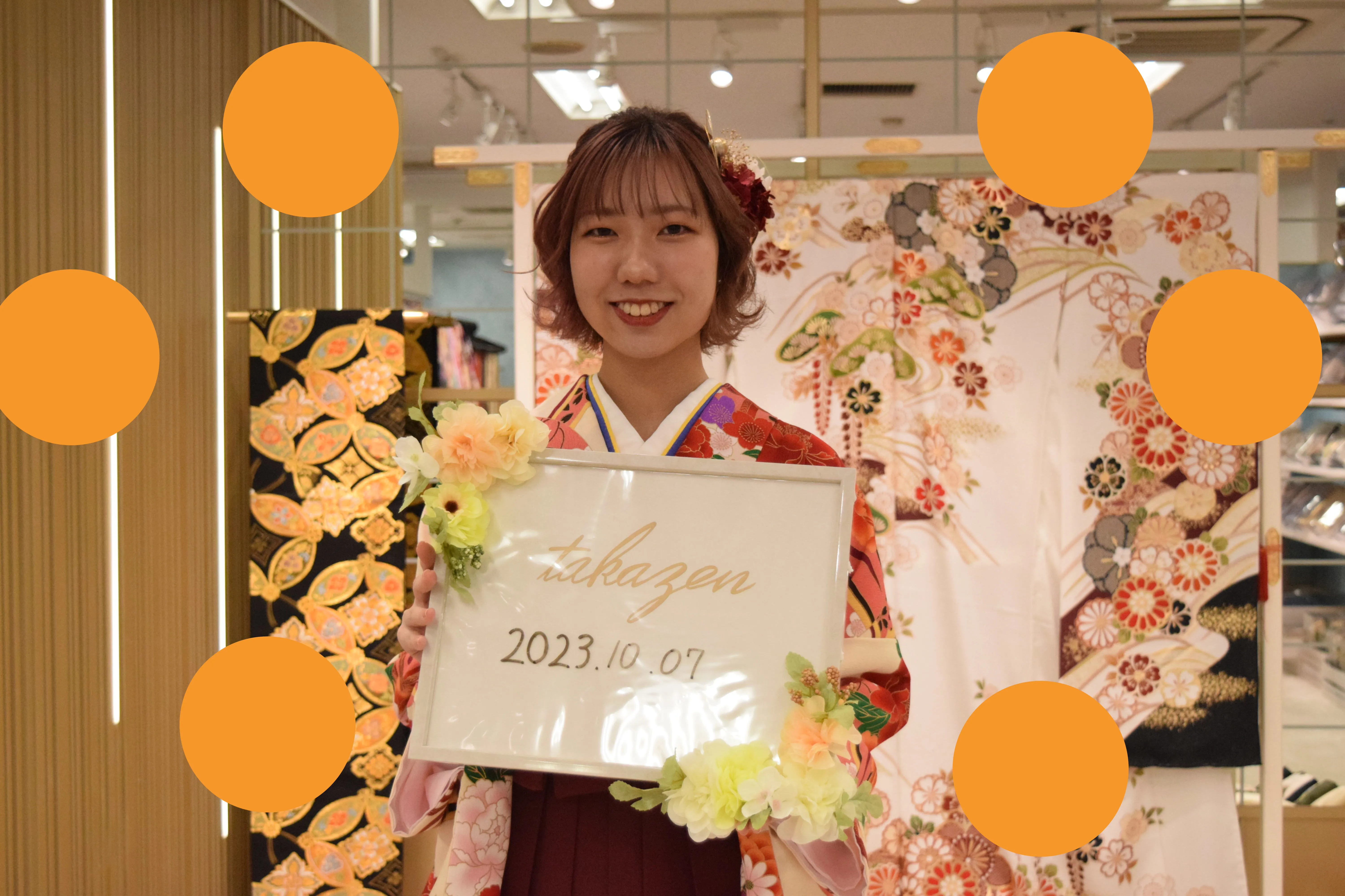 袴　レンタル　くすみ　ベージュ　いまどき