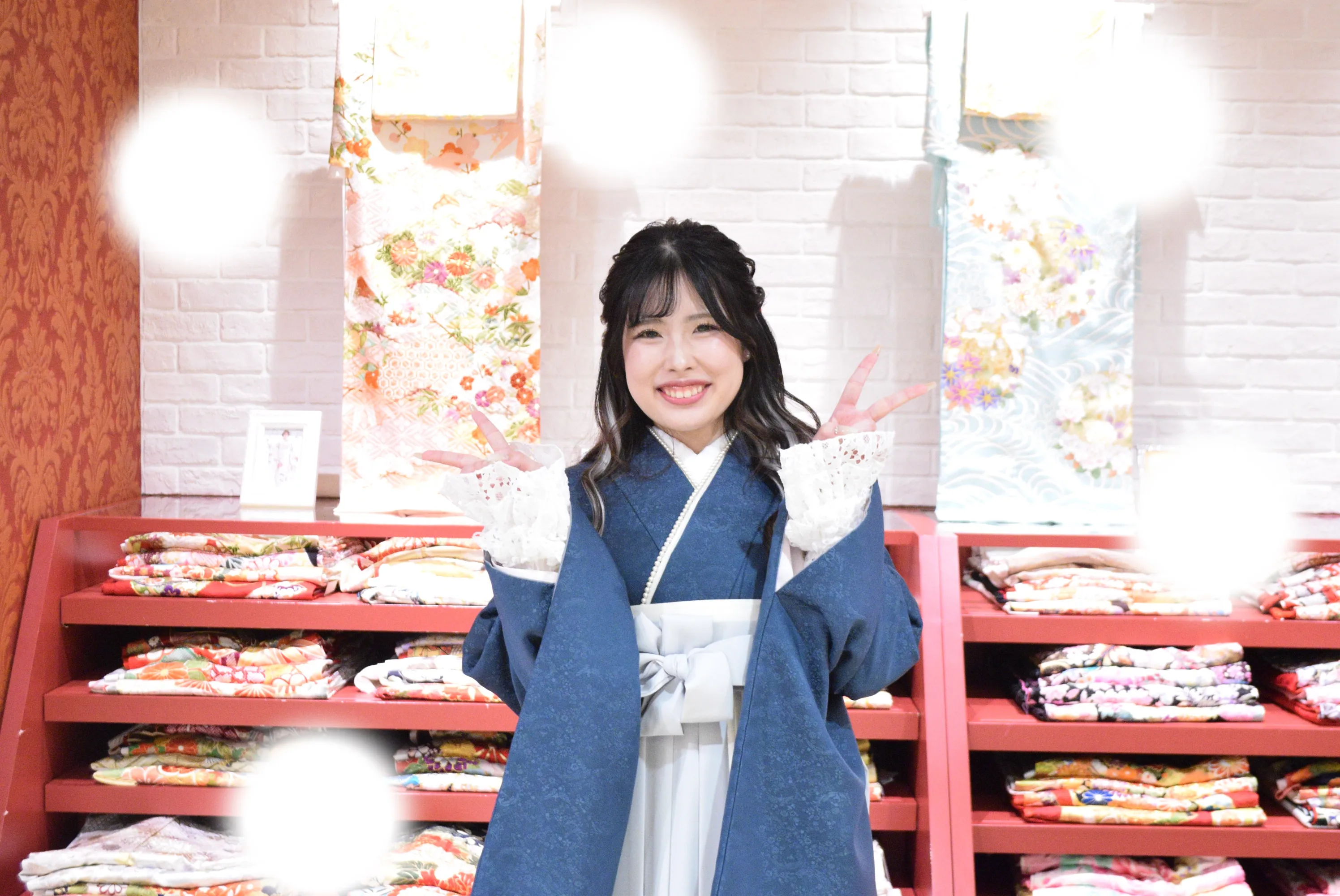 成人式　前撮り　梅田　袴　くすみカラー　かわいい　イマドキ　淡色　古典　タカゼン　撮影