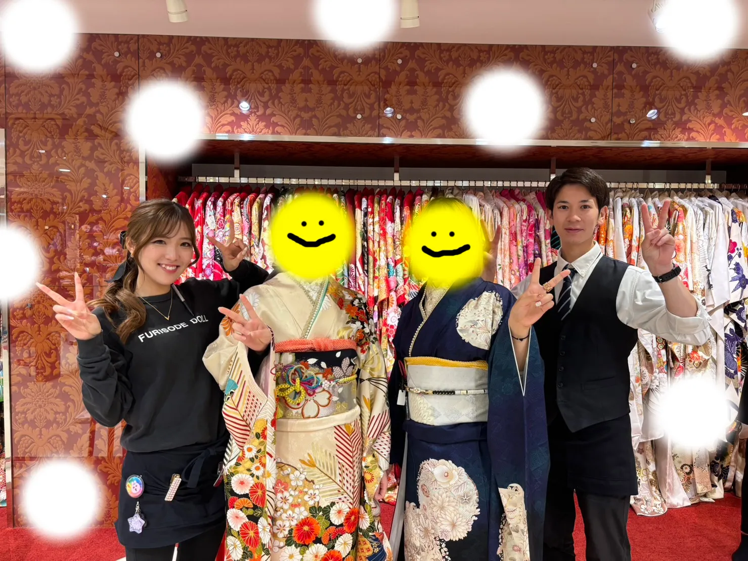成人式　前撮り　梅田　袴　くすみカラー　かわいい　イマドキ　淡色　古典　タカゼン　撮影