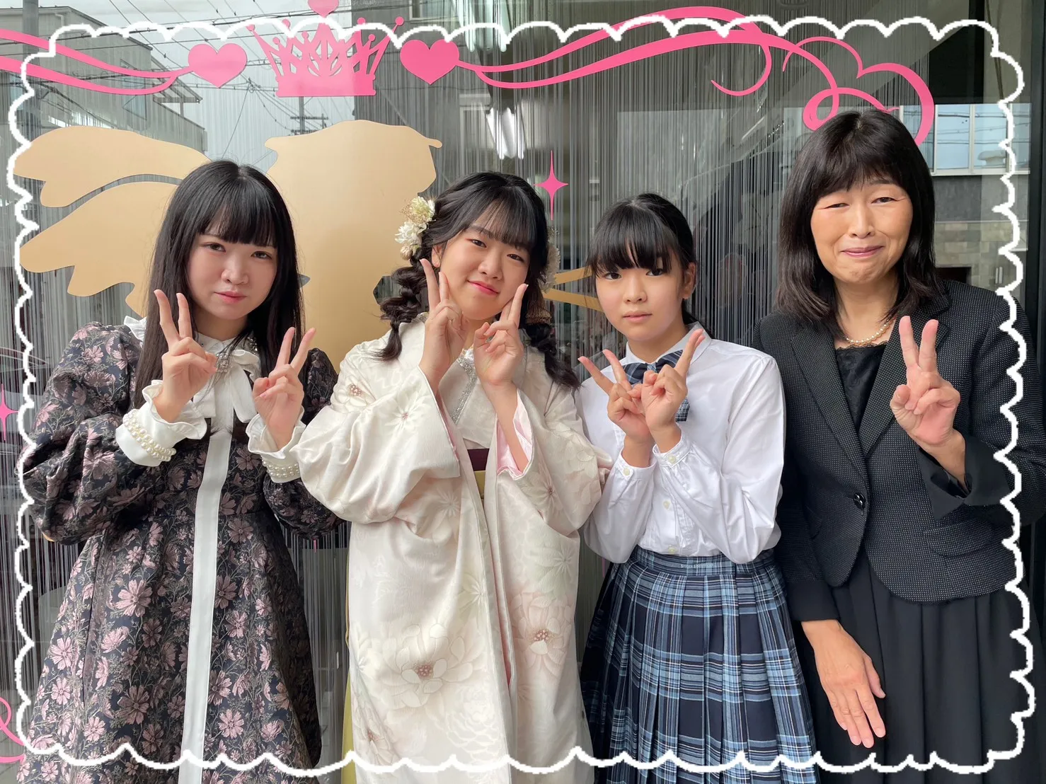 袴　前撮り撮影会　可愛い