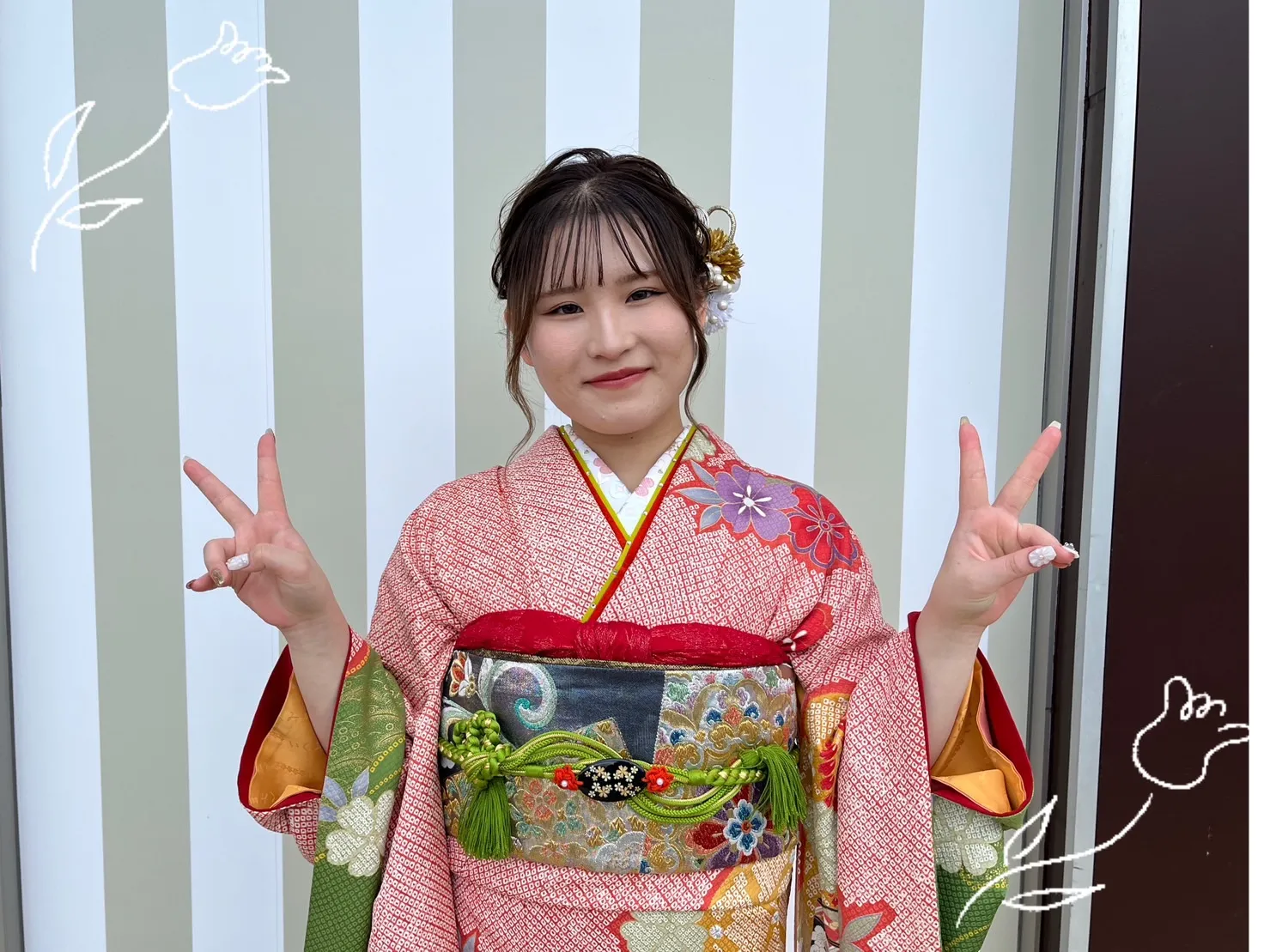 振袖レンタル　奈良　橿原　かわいい　おしゃれ　個性派　かわいい　かっこいい　くすみ　イマドキ　
