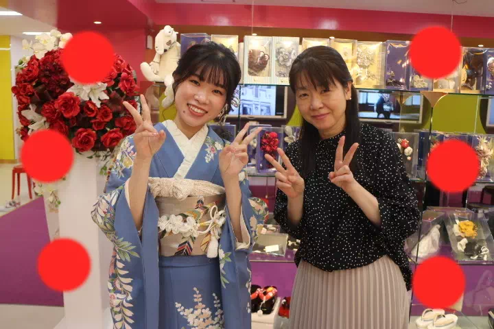 TAKAZEN神戸店　前撮り撮影会　イマドキ　カワイイ　コディネート　振袖　レンタル　袴　