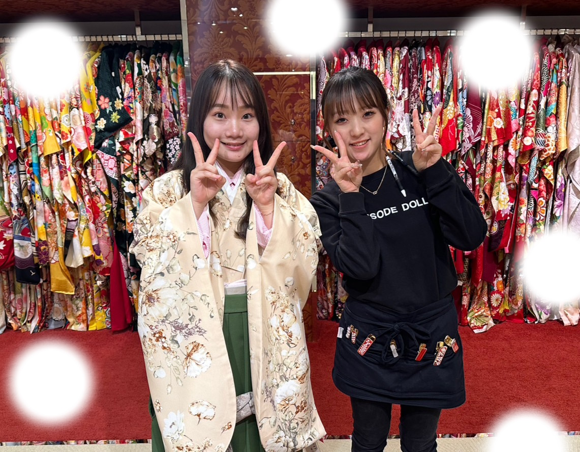 袴レンタル　振袖レンタル　くすみ　キラキラ　かわいい　梅田　大阪　安い　イマドキ　古典　くすみカラー　前撮り　ヴィンテージ　渋い