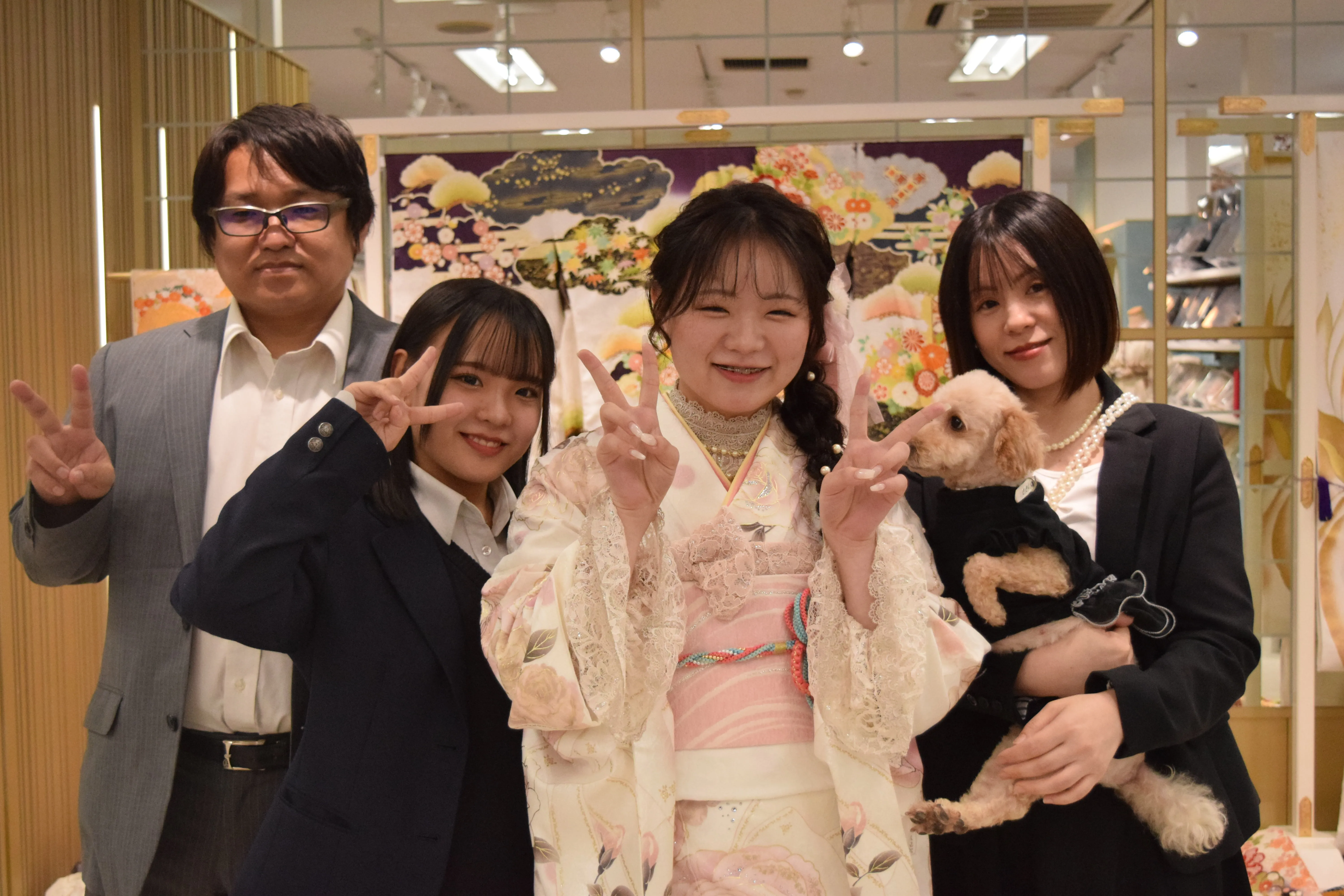 前撮り　振袖　撮影会　かわいい　ピンク