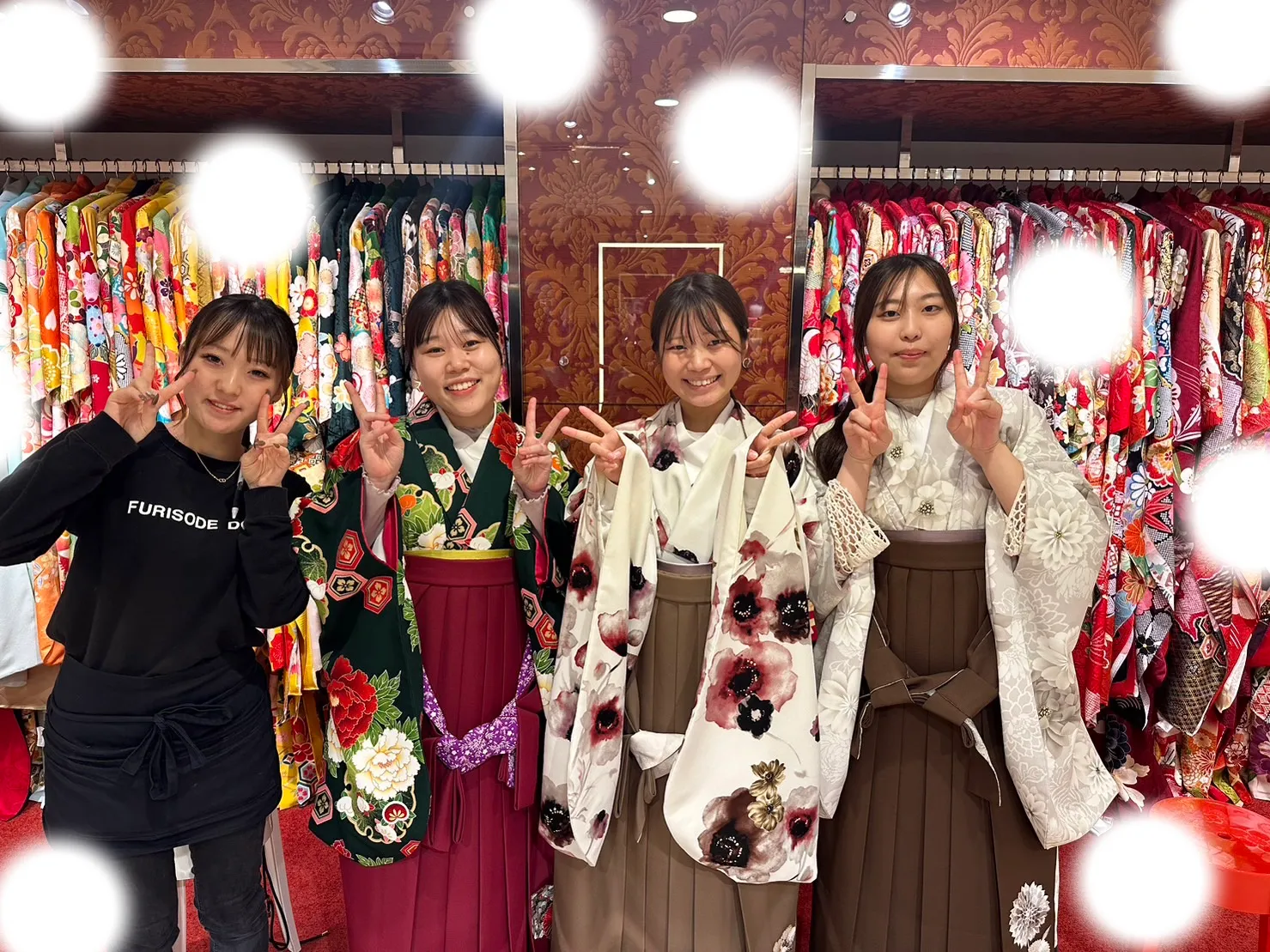 【TAKAZEN大阪梅田本店】♡10日　お友達3人同士の袴姫ちゃん♡