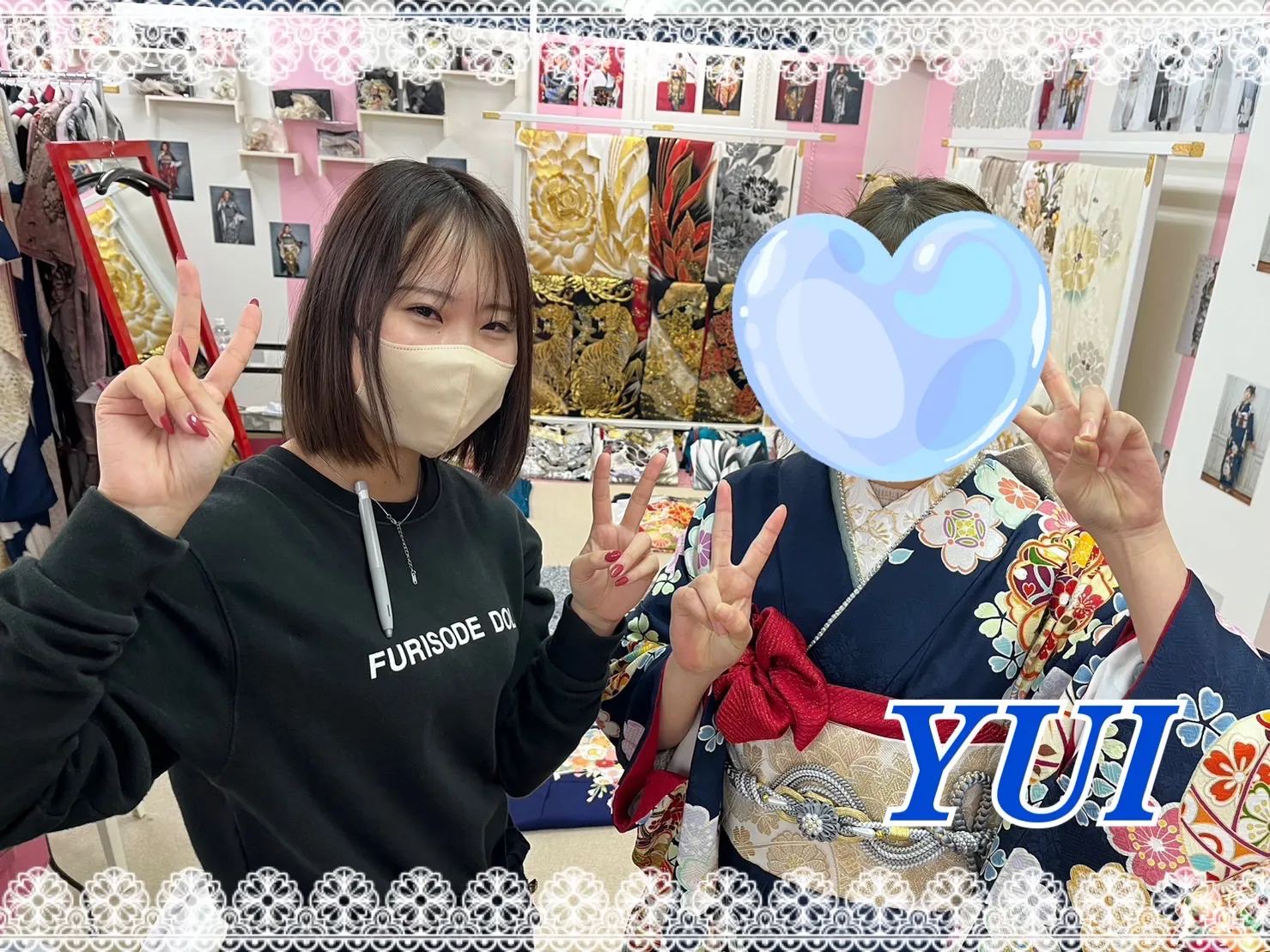 振袖　レンタル　奈良　古典　王道　ブルー