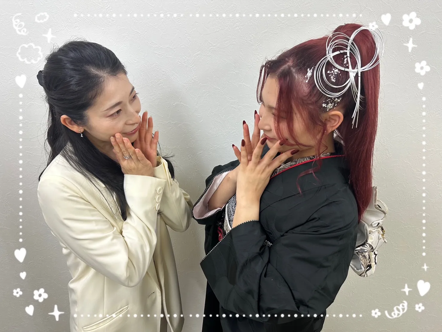 振袖　レンタル　奈良　前撮り撮影会　かわいい　黒　無地　シック　かっこいい