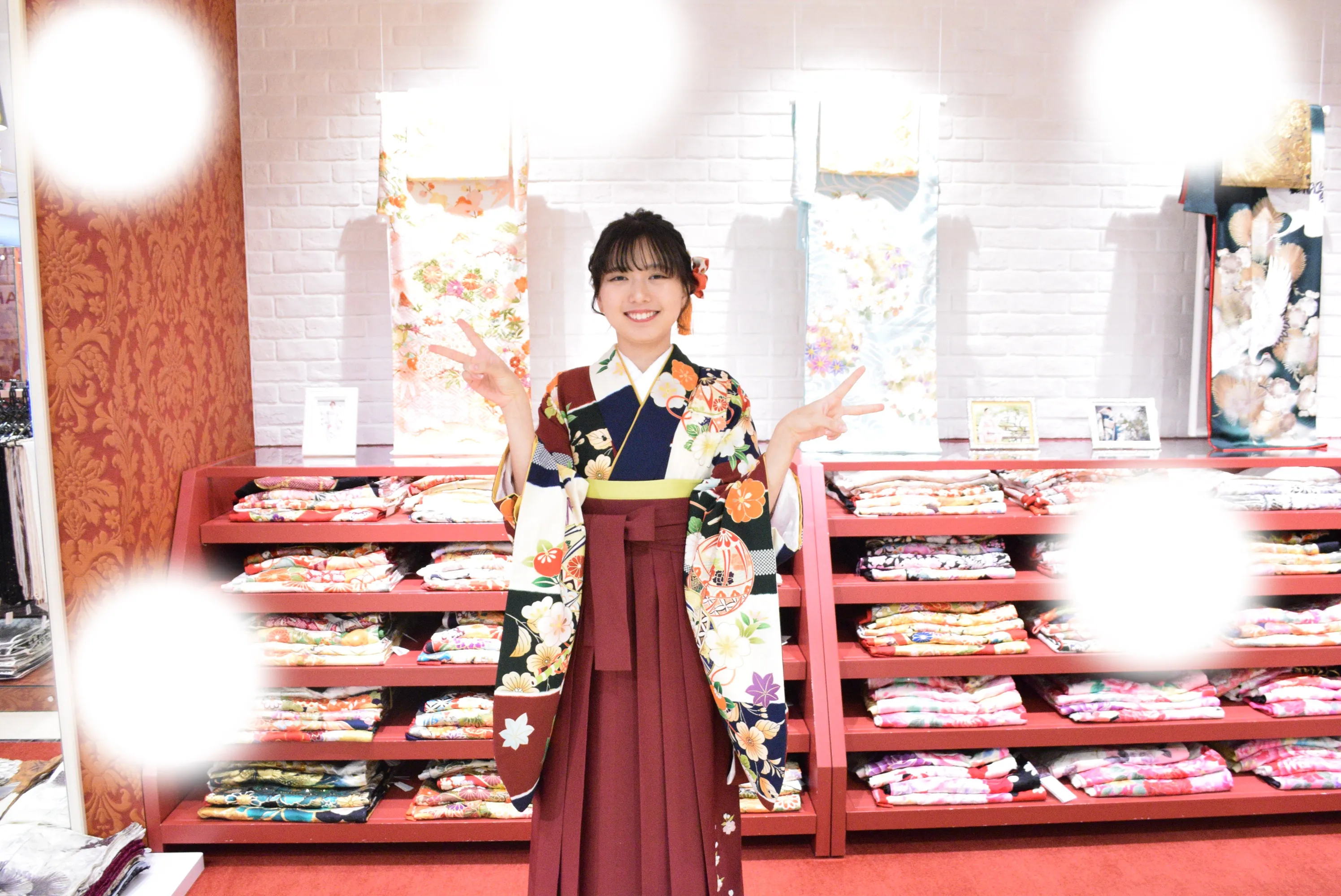 成人式　前撮り　梅田　袴　くすみカラー　かわいい　イマドキ　淡色　古典　タカゼン　撮影