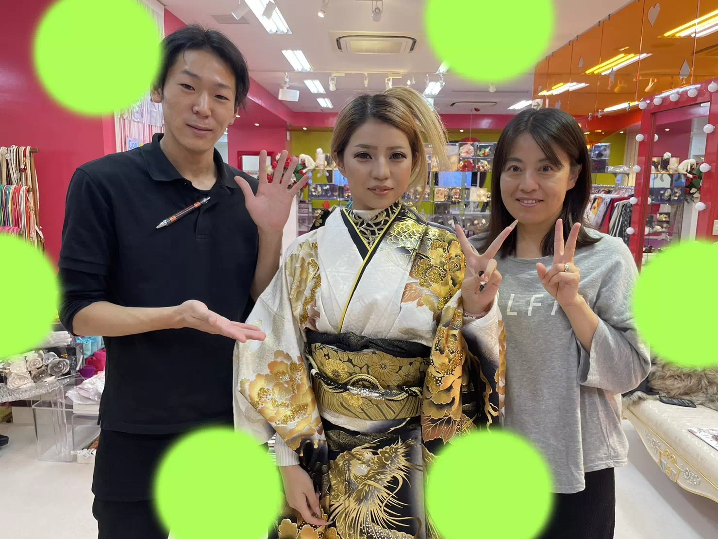 TAKAZEN神戸店　前撮り撮影会　イマドキ　カワイイ　コディネート　振袖　レンタル　袴　